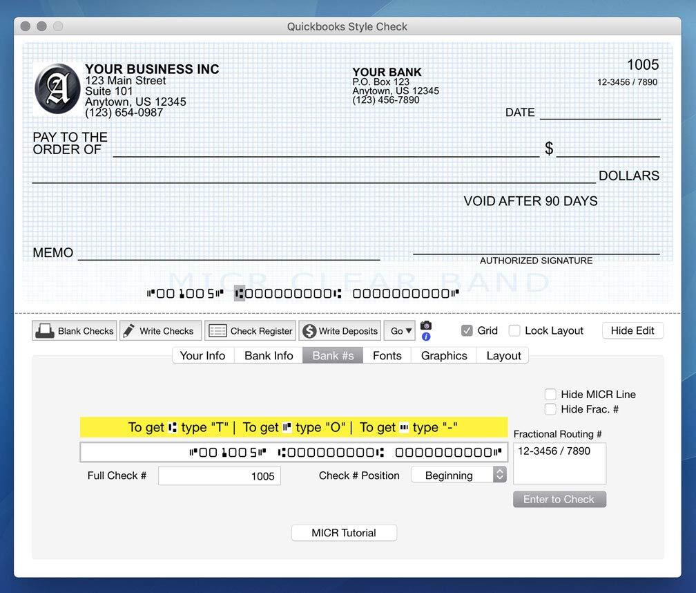 - Windows & Mac Check Printing Software
