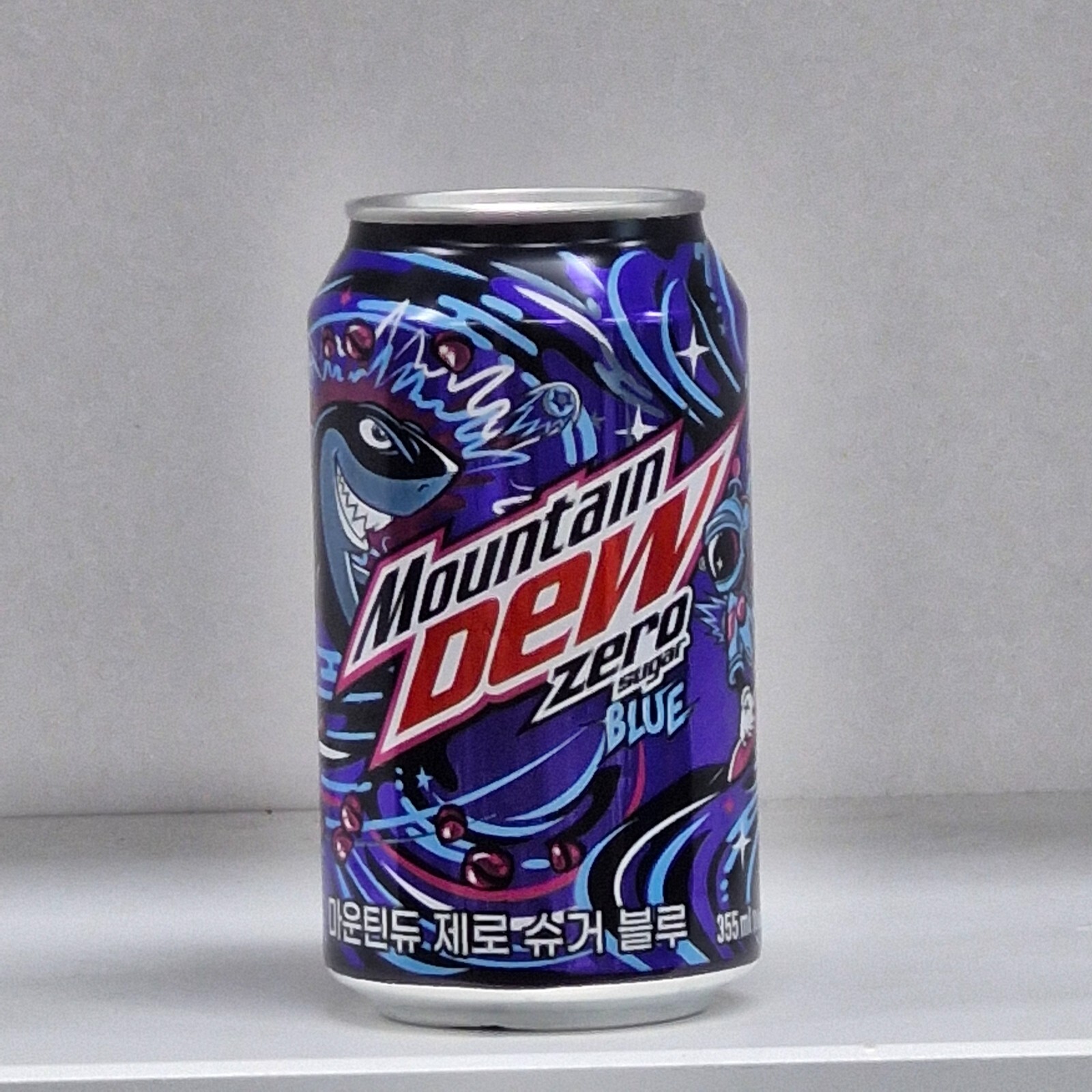 Mountain Dew ZERO BLUE Can Empty 355ml.