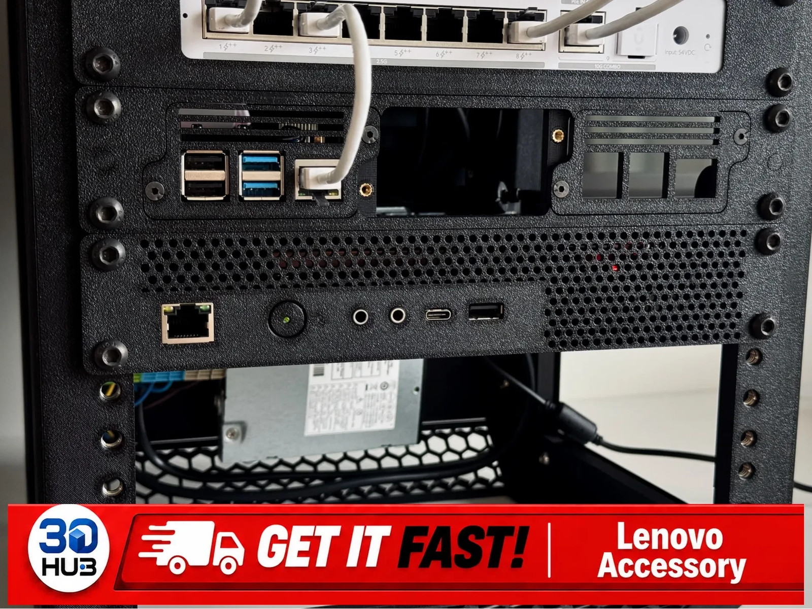 Lenovo Tiny5 10" Rack Panel Case M920Q M920X Mount