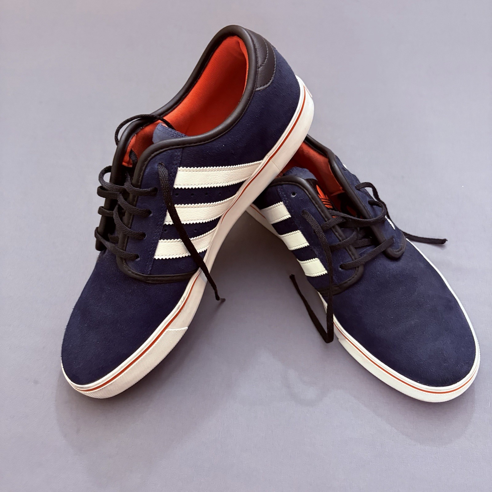 adidas Originals Seeley Size 12 Men’s Navy Suede Skate Shoes