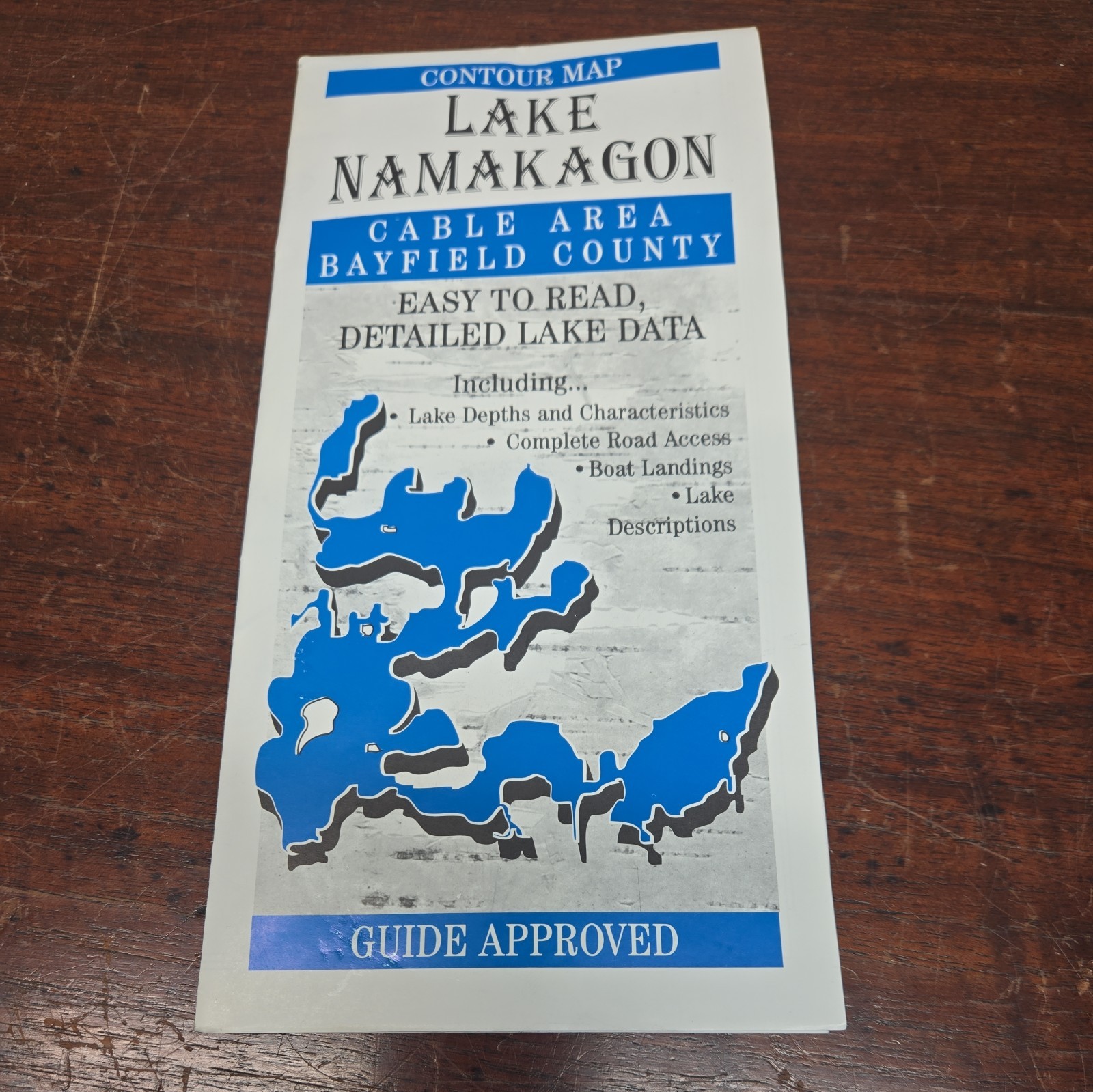 Lake Namakagon Fishing Map (Bayfield Co)-M184