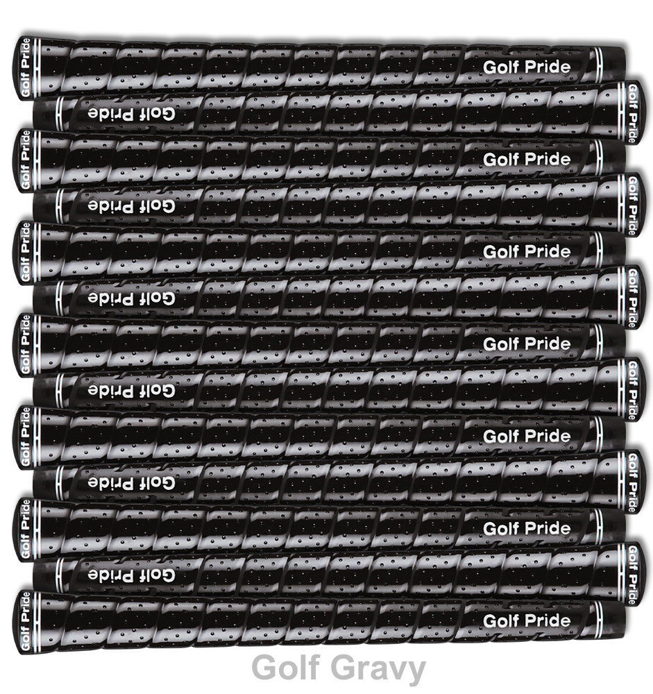 13 Golf Pride Tour Wrap 2G Black Midsize Golf Grips - TWPM-60R-120-X00