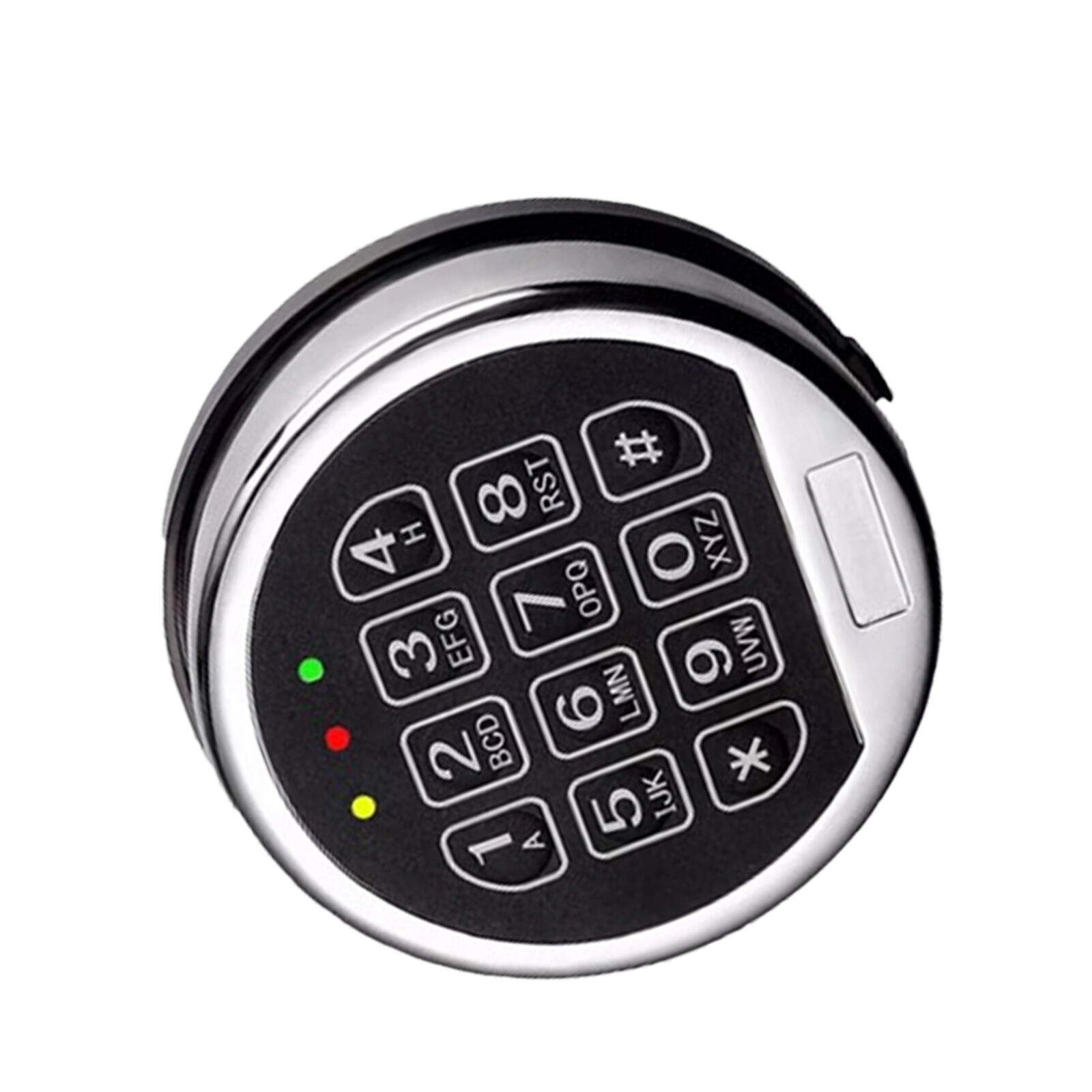 Gun Safe Lock Replacement Solenoid Lock with 2 Master Keys Chrome Digital Key