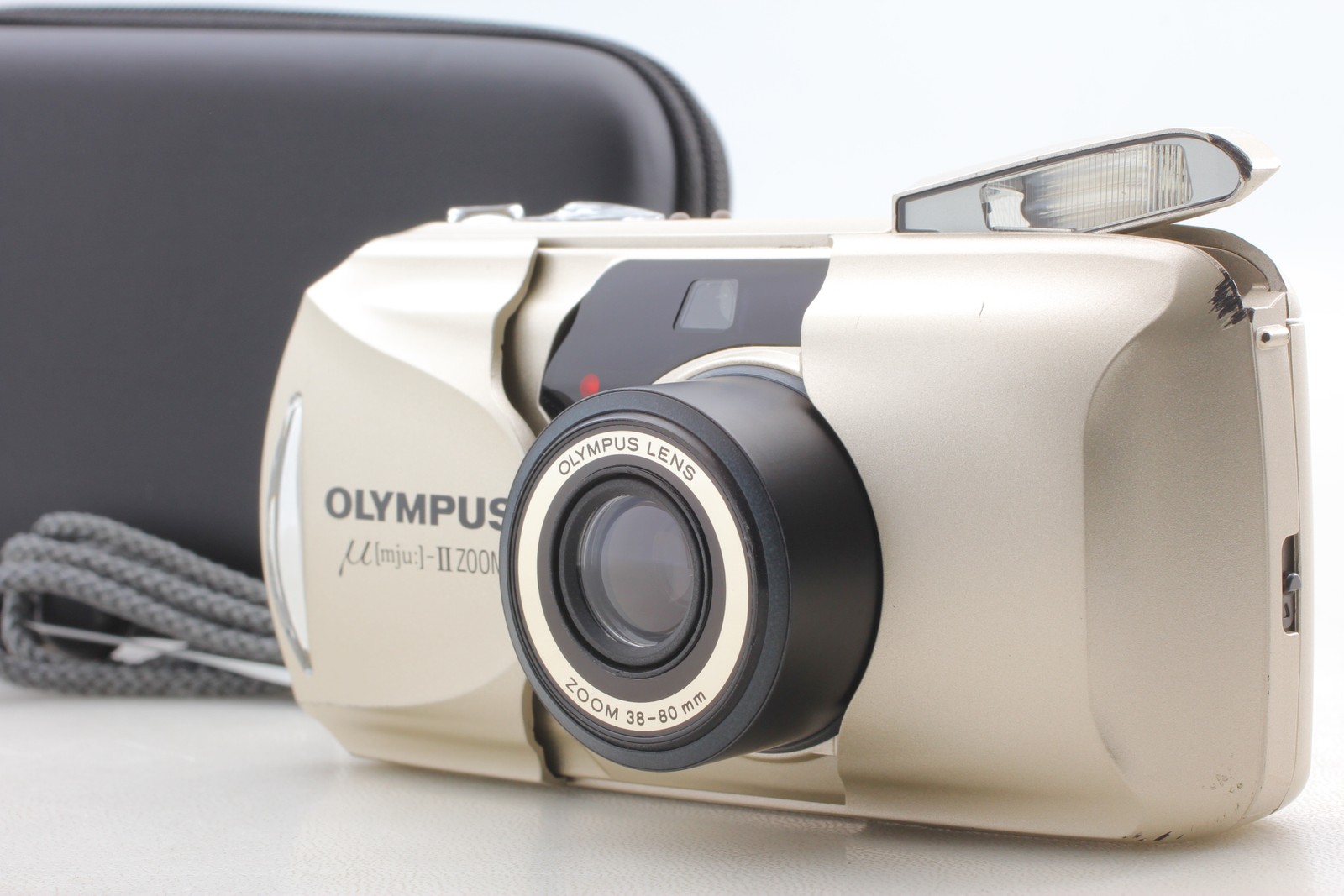 Tested [ Exc+5 ]  Olympus μ mju Ⅱ zoom 35mm Point & Shoot Film Camera From JAPAN