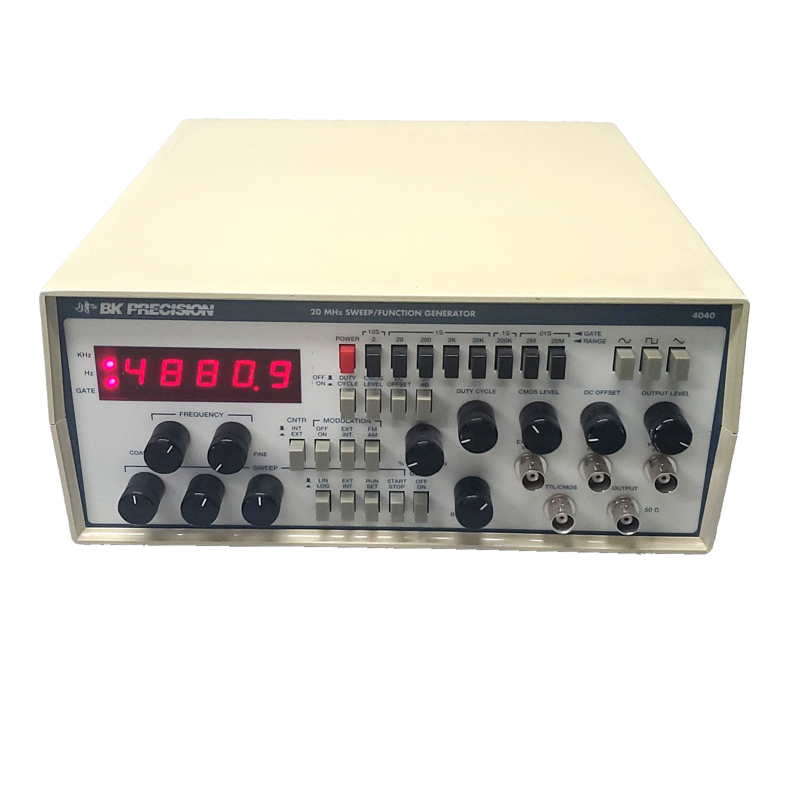 BK Precision 4040 20MHz Sweep Function Generator Frequency Counter 120V FM AM
