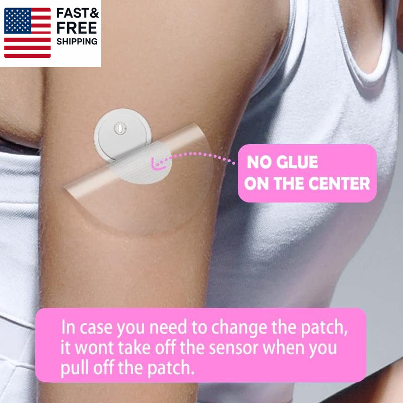 60Pack Freestyle 14 Day Sensor Patch & Libre 3 plus Sensor Covers Waterproof Adh