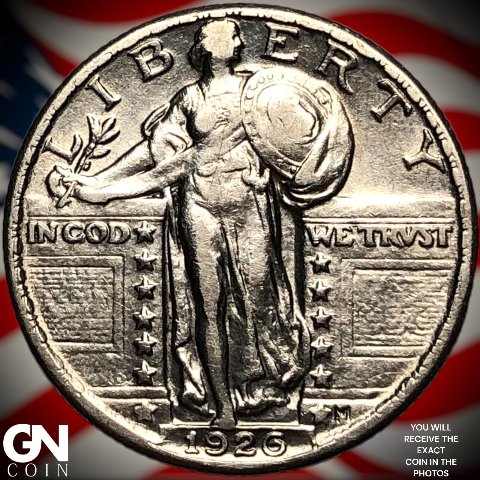 1926 P Standing Liberty Quarter Y3393