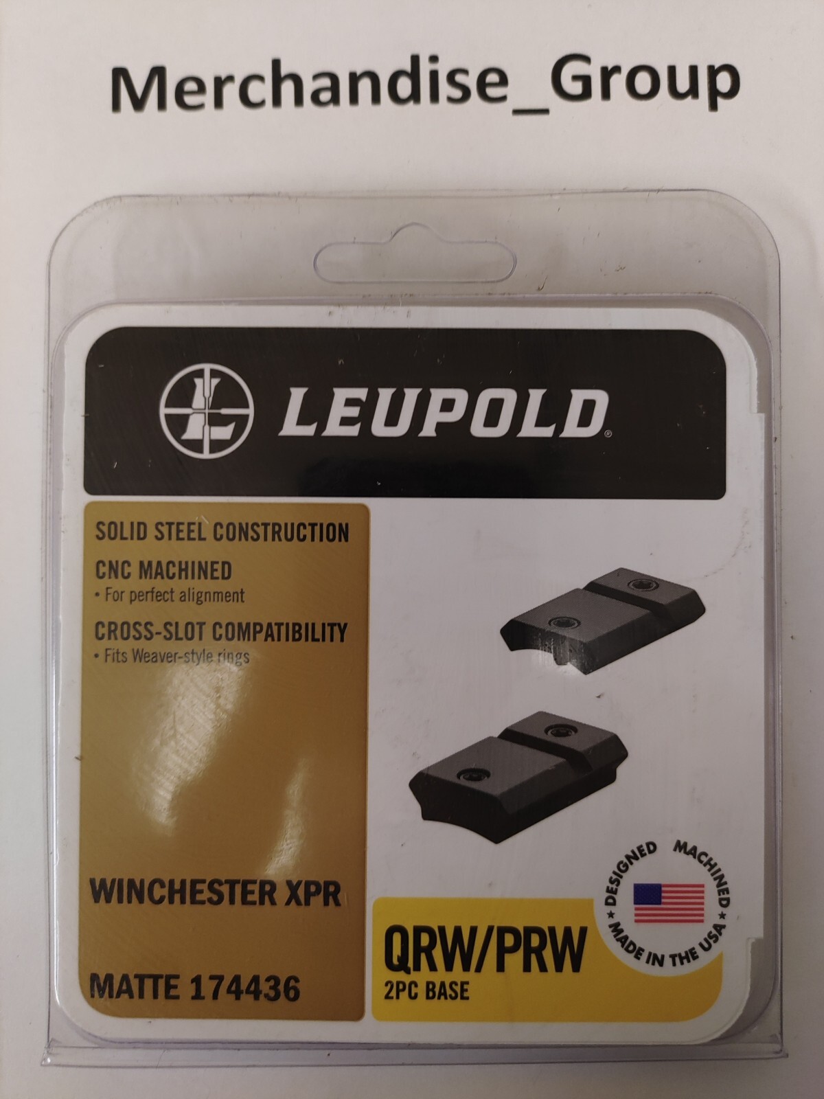 LEUPOLD 174436 QRW/PRW 2PC Base Winchester XPR Matte