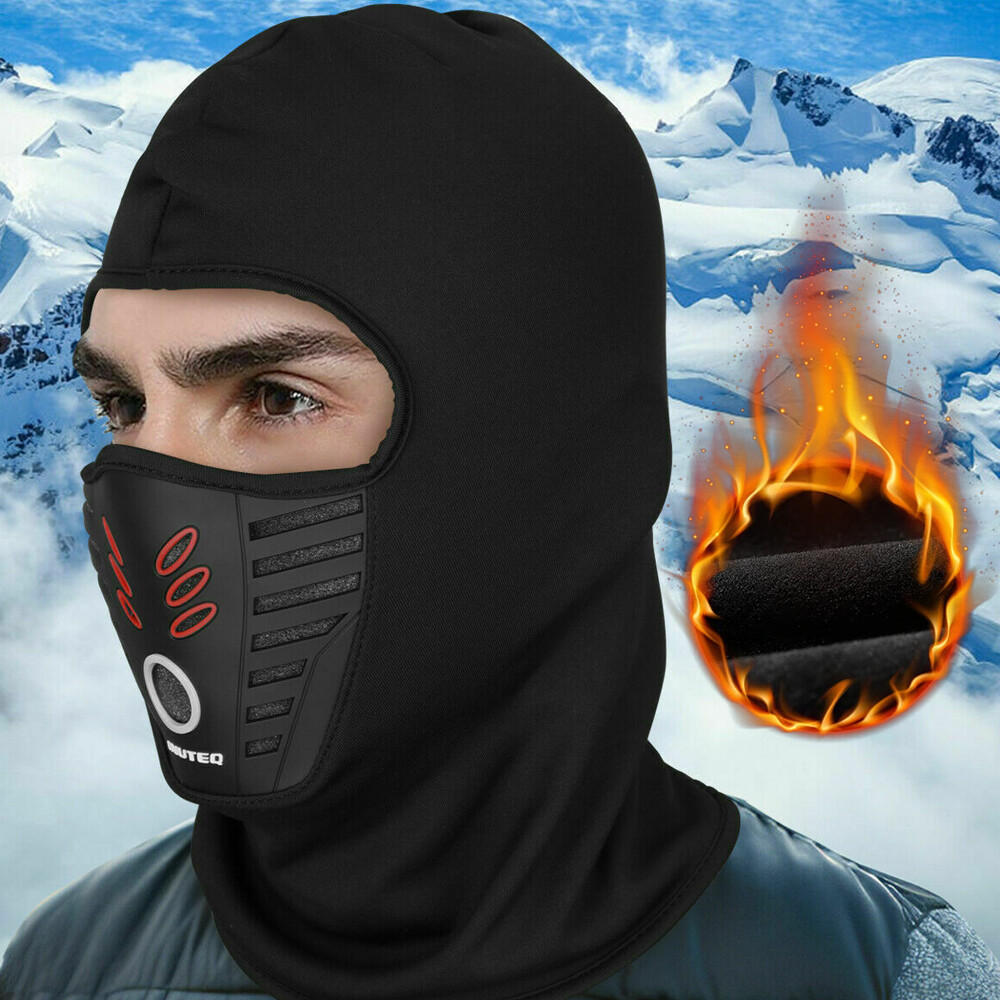 Tactical Balaclava Full Face Mask Winter Windproof Fleece Motorcycle Hood Hat