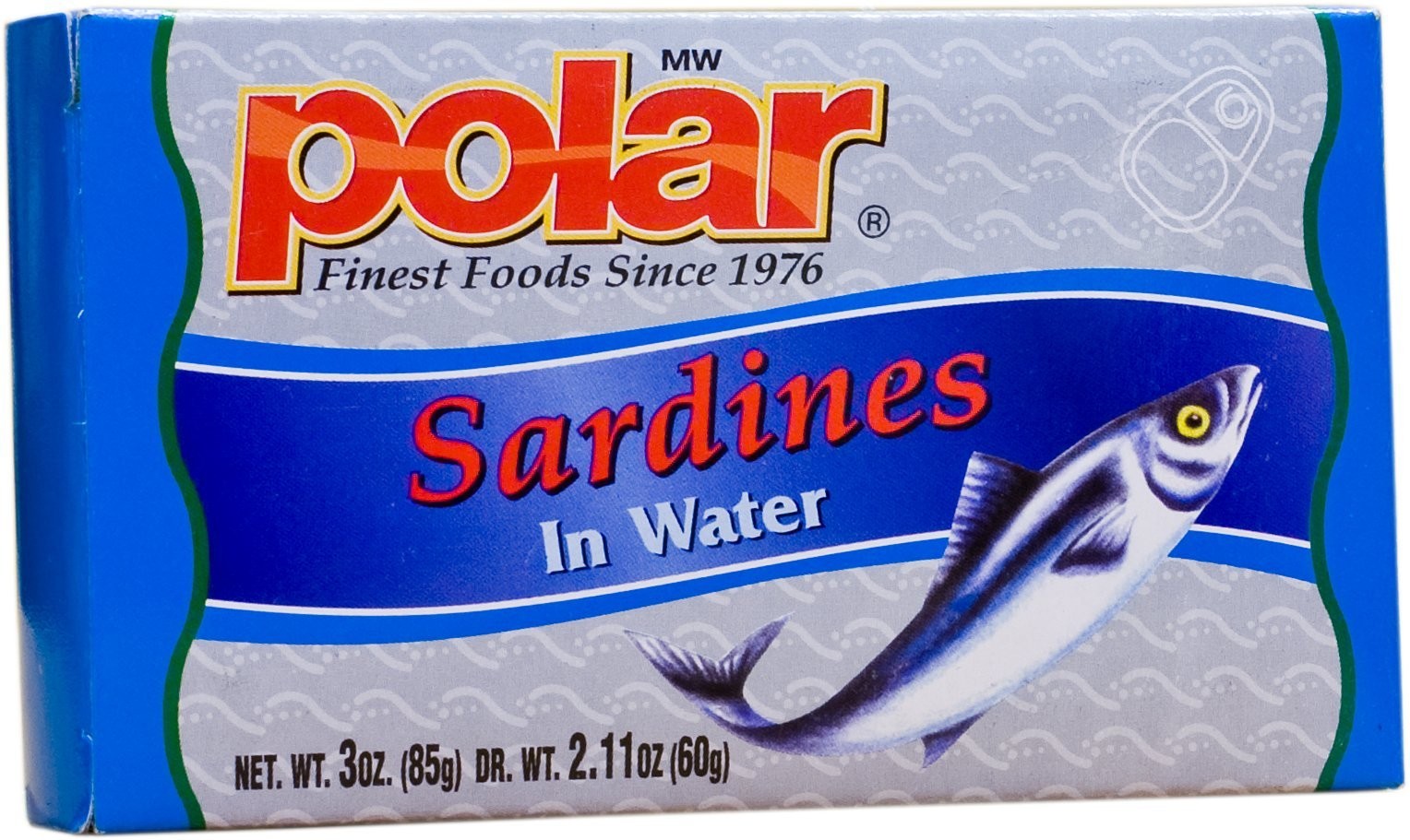 MW Polar Foods Sardines in Water, 3Ounce Pack of 24