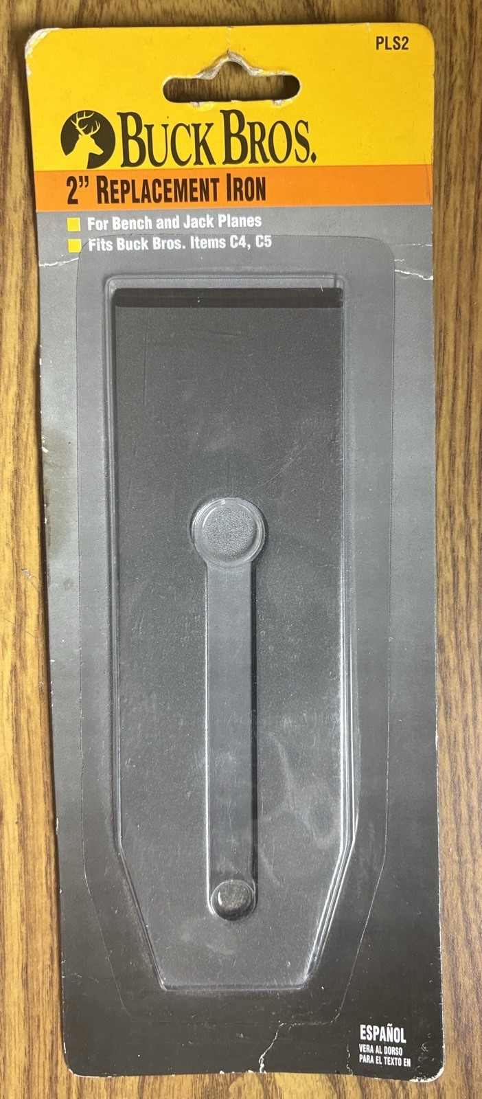 Buck Bros. 2” Replacement Iron Fits C4, C5 For Bench & Jack Planes PLS2