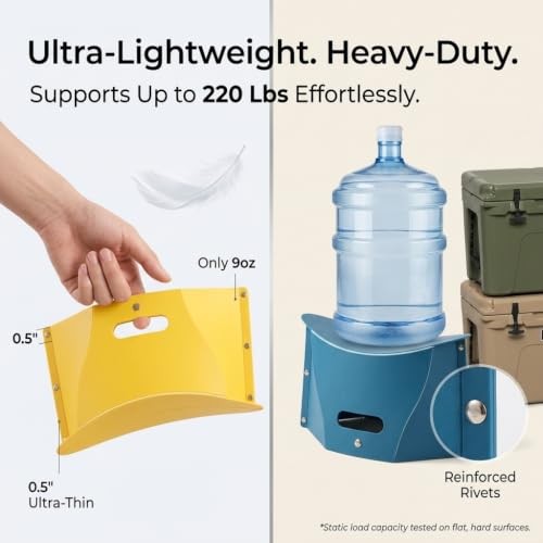 4 Pack Lightweight Folding Collapsible Portable Stool - Camping 4 Pcak Small