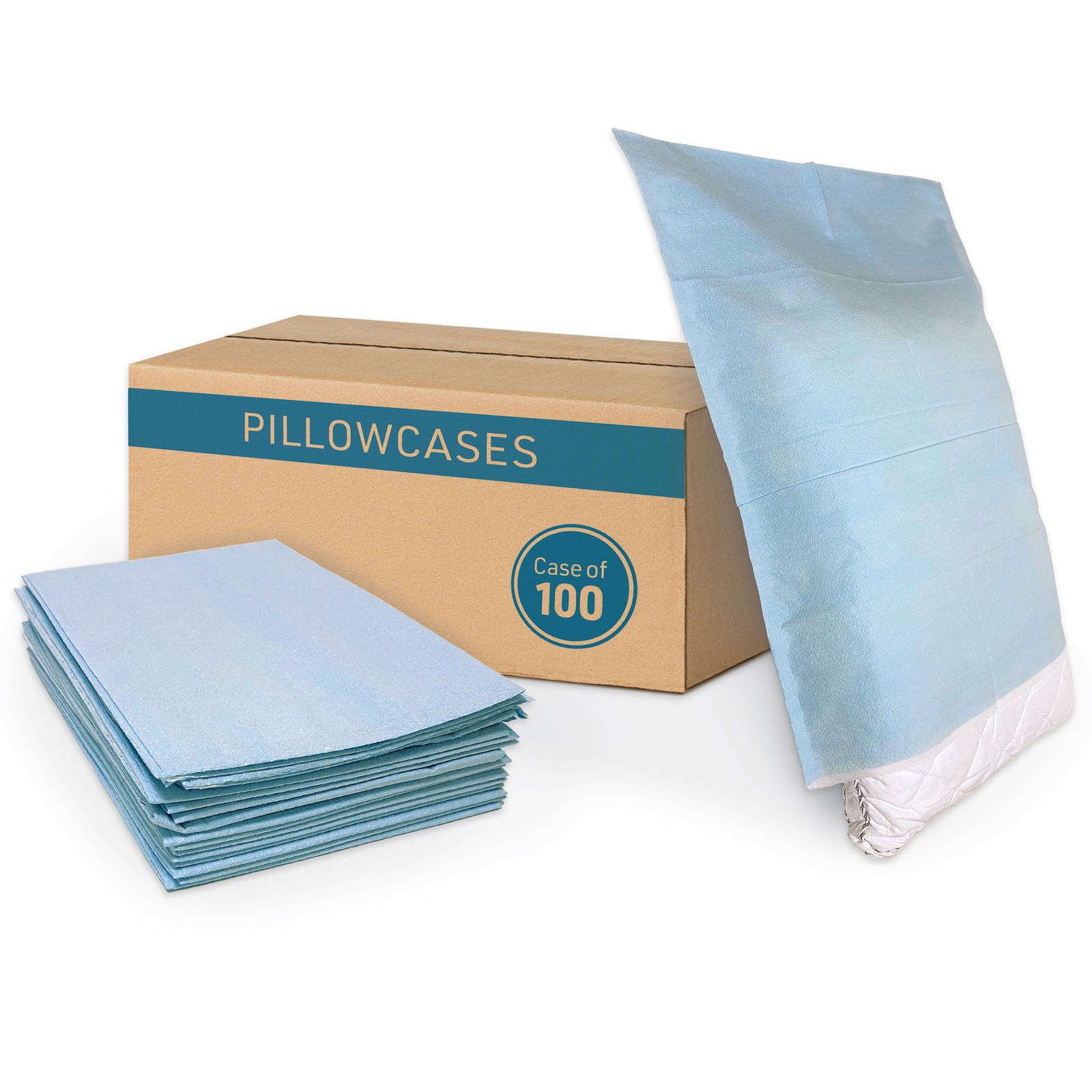 BodyMed Disposable Pillowcases (Tissue/Poly)  Medical Pillow Cases - 21-Inches x