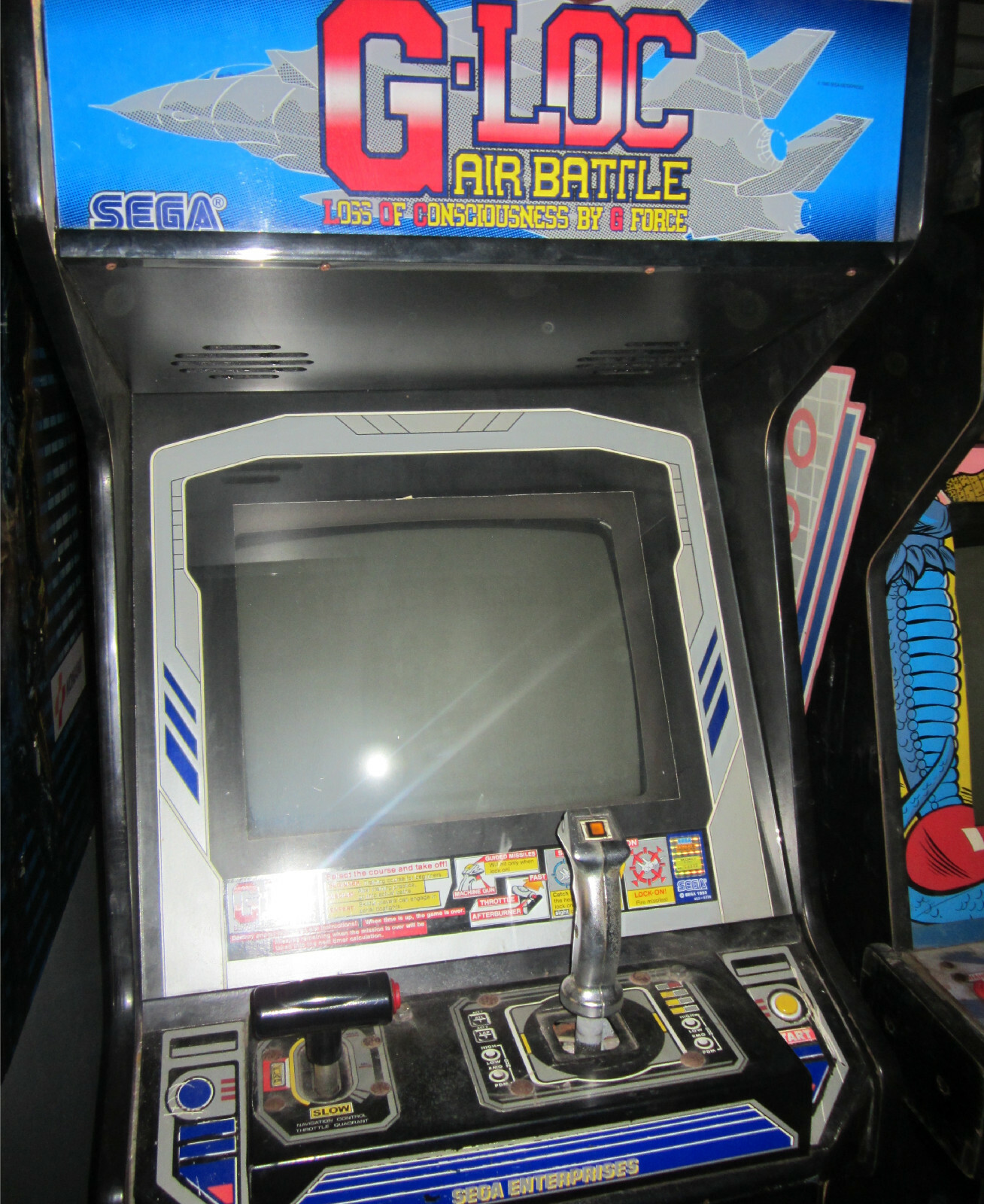 G-LOC ARCADE MACHINE by SEGA 1990 (Excellent Condition) *RARE*