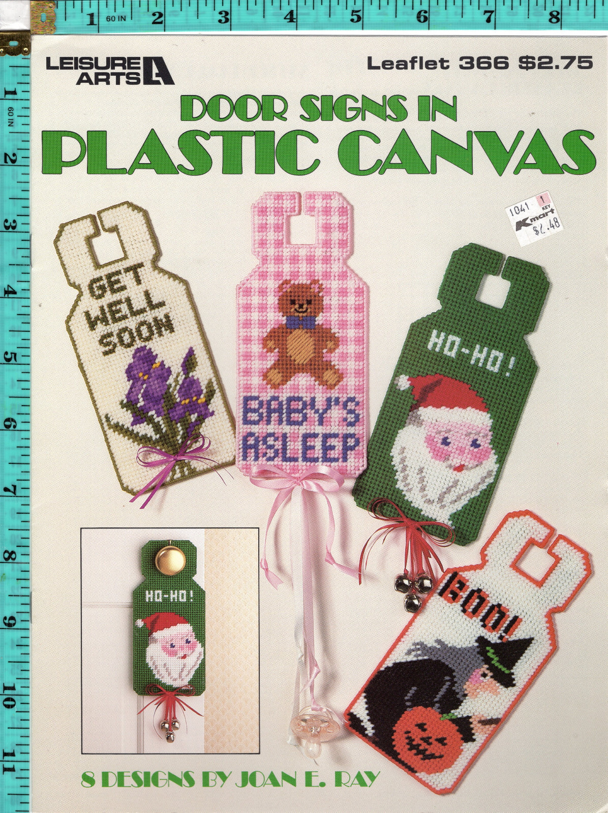 "Door signs in Plastic Canvas" ©1985 Leisure Arts Leaflet # 366