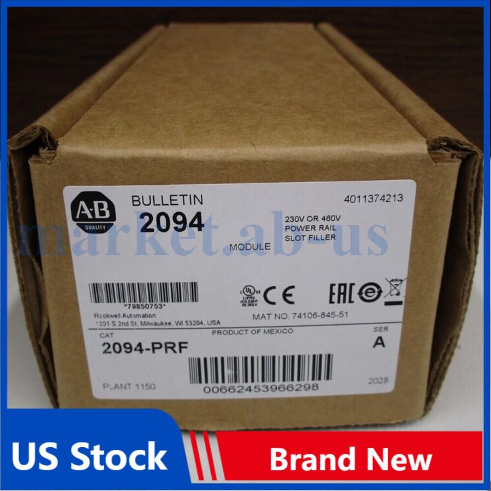 ALLEN BRADLEY 2094-PRF Slot Filler Power Rail 230V or 460V Ser A NEW AB 2094-PRF