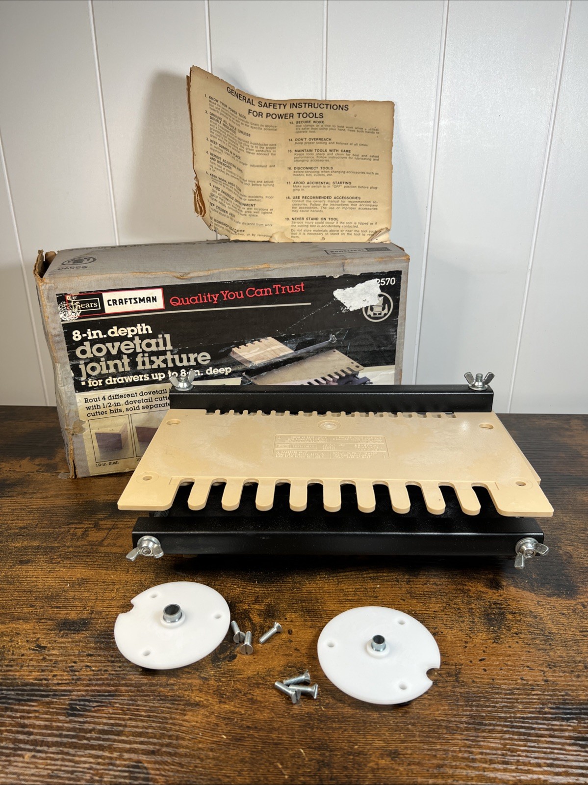 New Old Stock Vintage Sears Craftsman 8" Depth Dovetail Fixture 9-2570