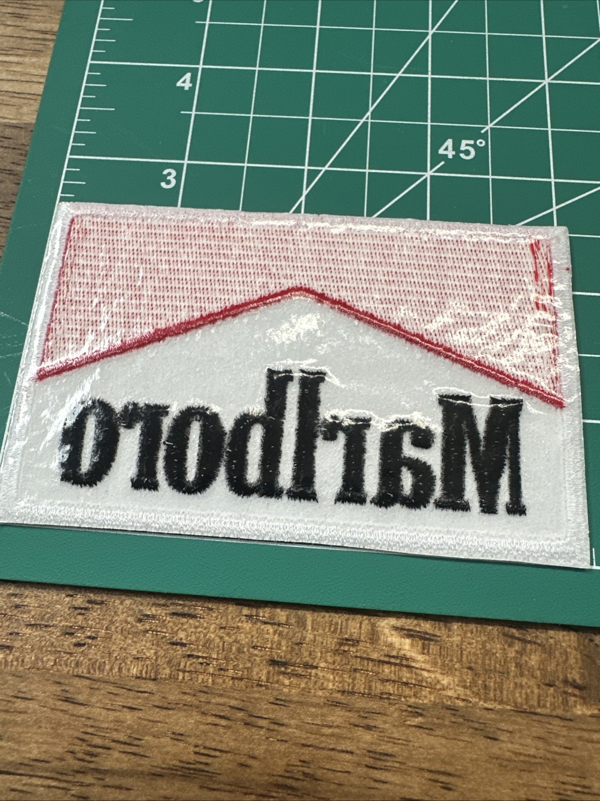 Iron-on Patch Marlboro 4” X 2.5” - High Quality