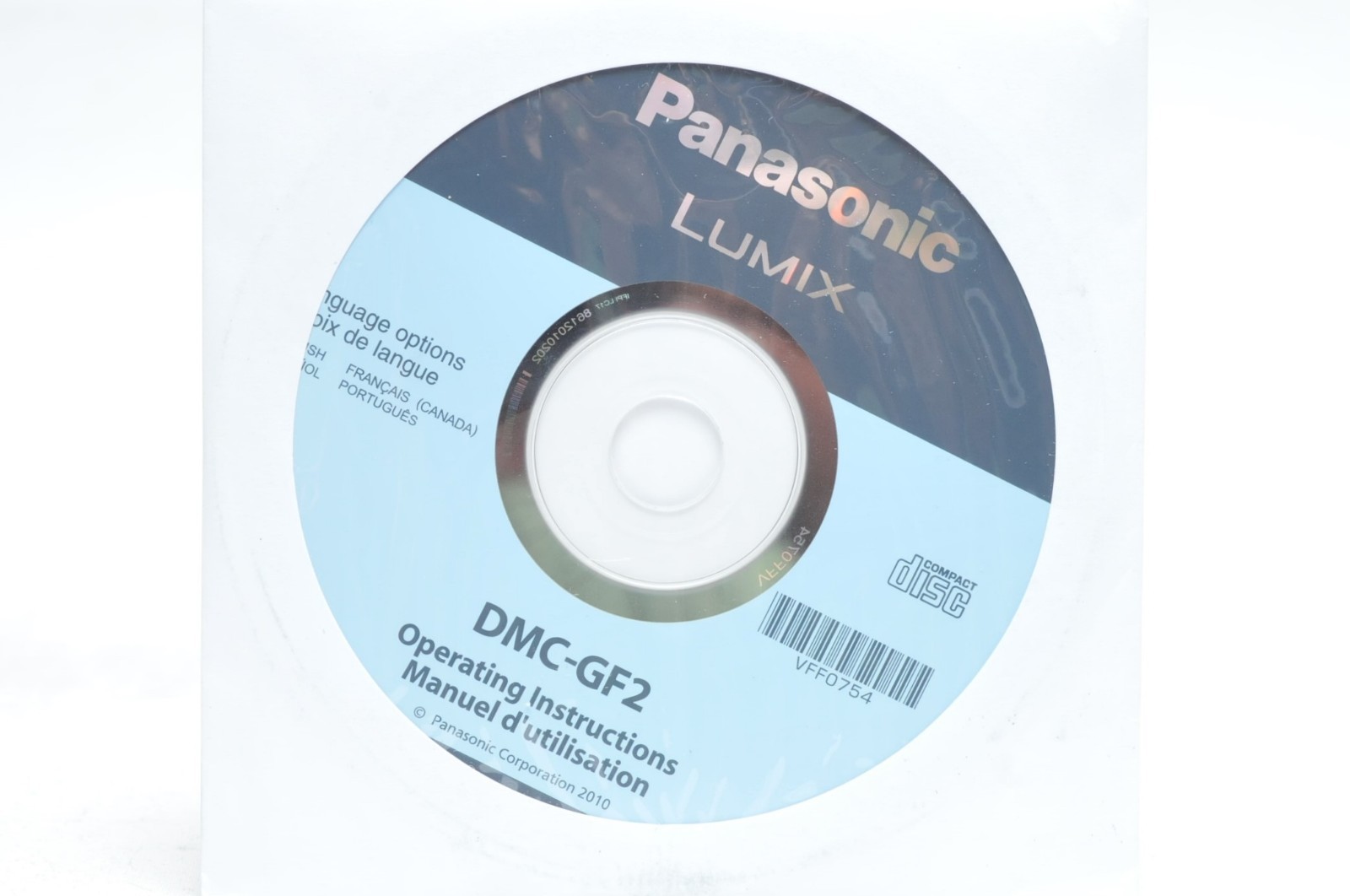 Panasonic Lumix DMC-GF2 Manual Instruction CD ROM