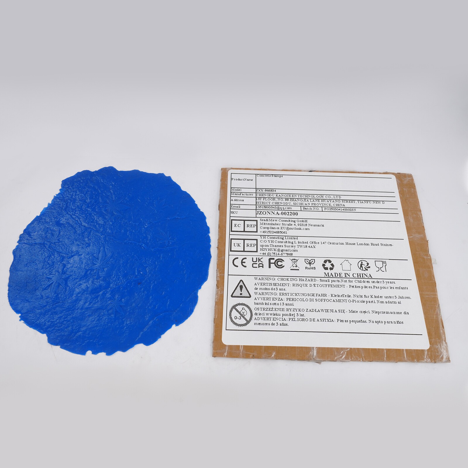 Concrete Stamp Mat 33.5*35.4" Concrete Texturing Skin Polyurethane Stamp