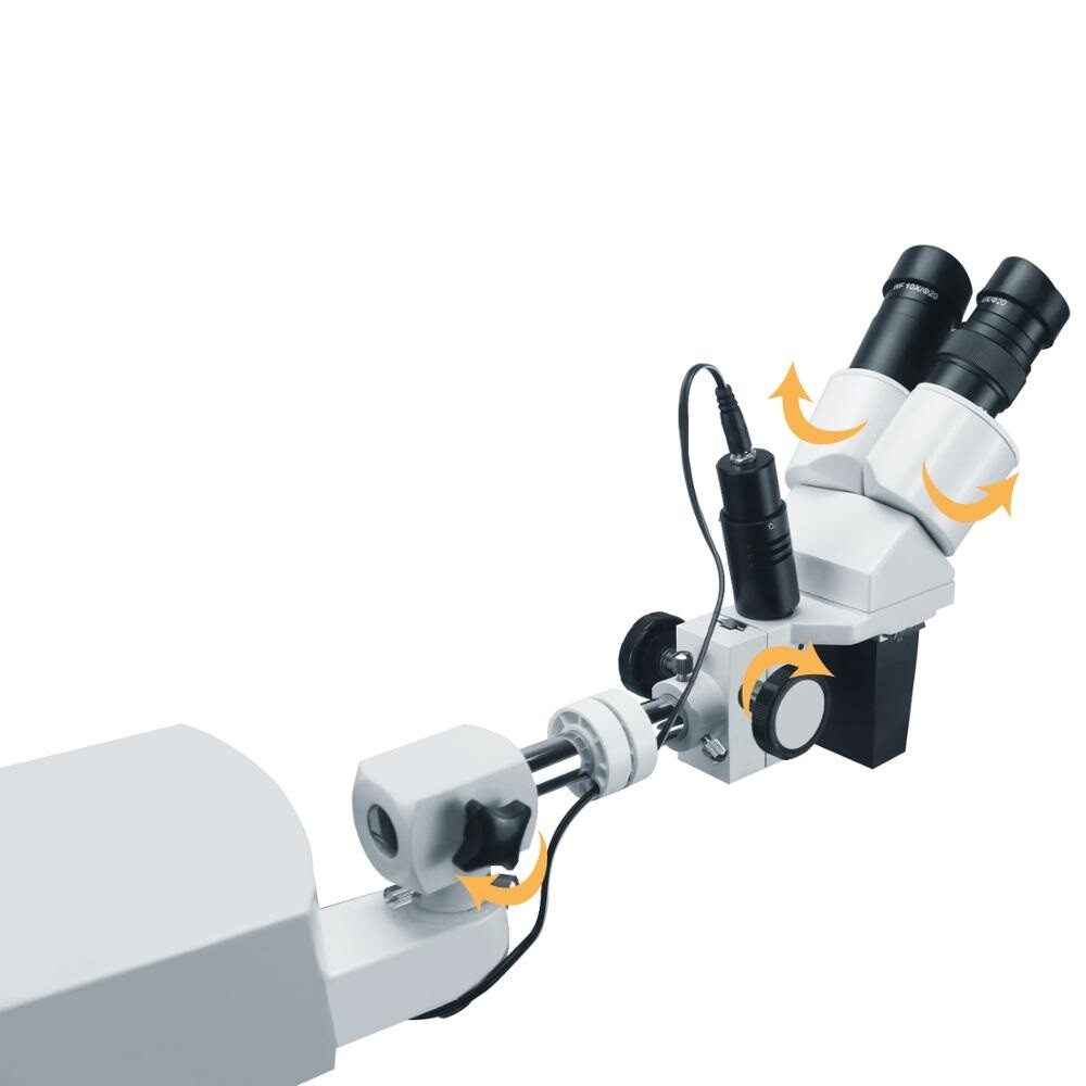 5W LED Dental Surgical Operating Microscope with 360° Rotation Movable Cart Unit