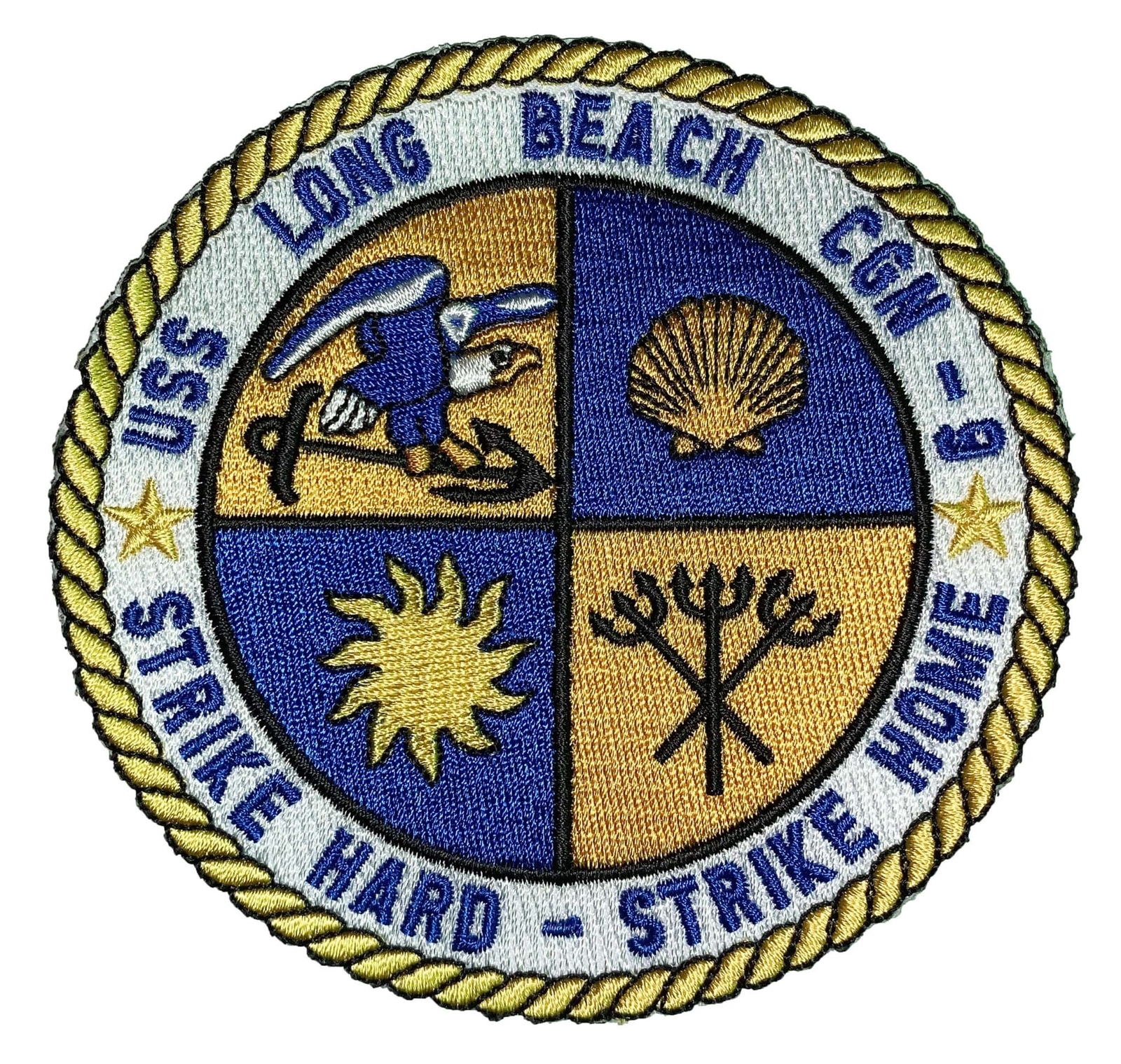 USS Long Beach CGN-9 Patch – Sew On, 4.5"