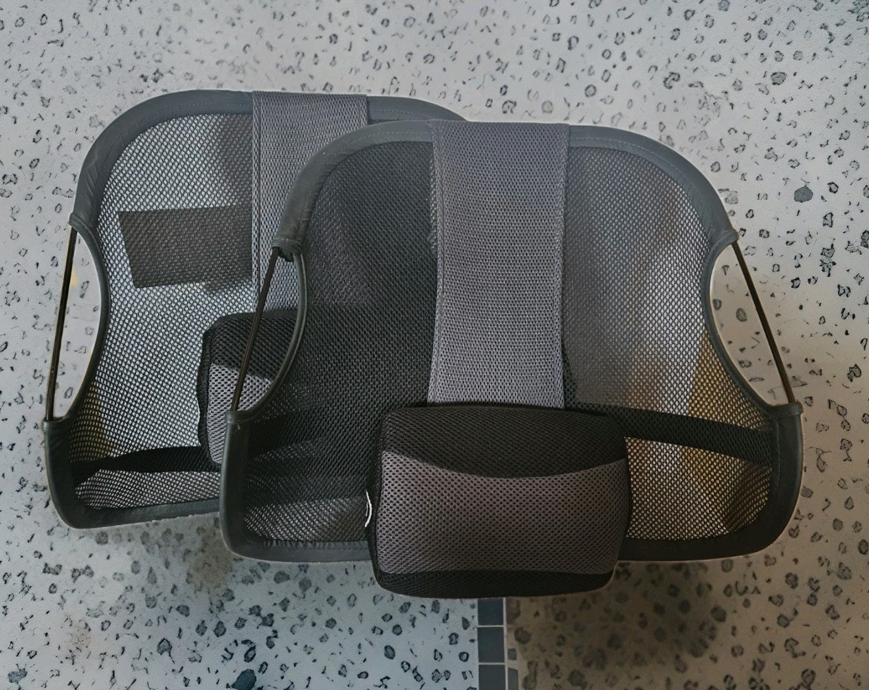 2 Homedics Seatback Adjustable Vibrating Lumbar Support Massaging Backrests Read