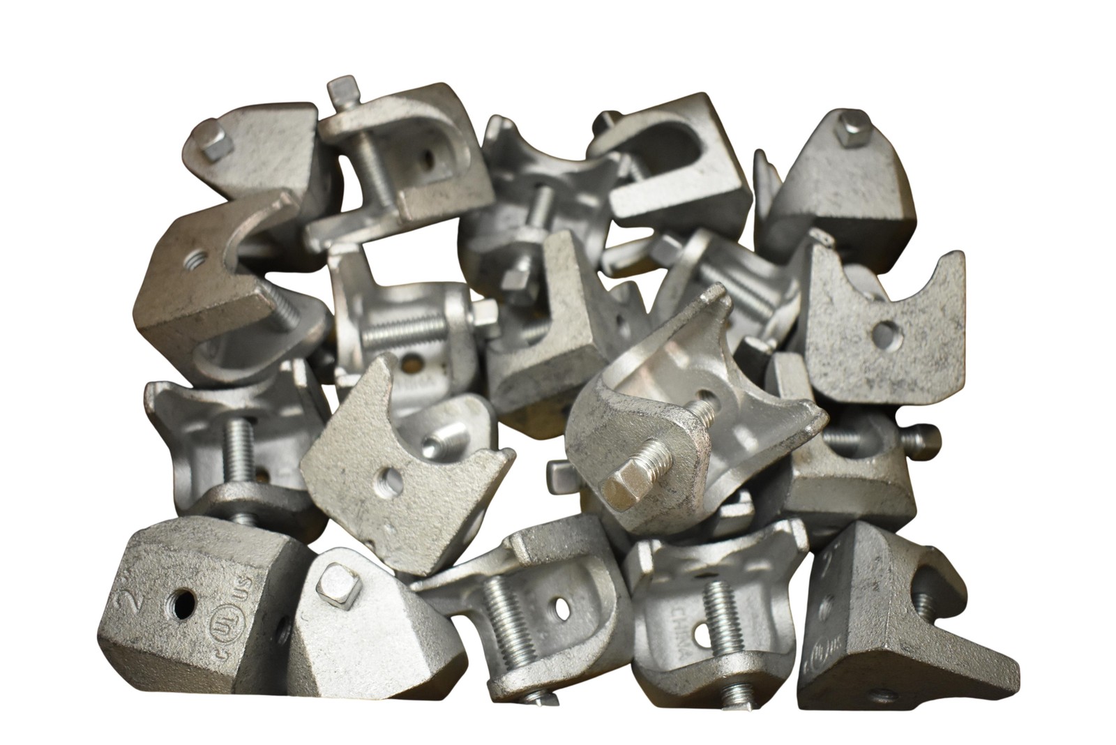 Hot Dipped Galvanized Steel Beam Cable Clamps 2 In Silver UL Lot Of 20 Pack