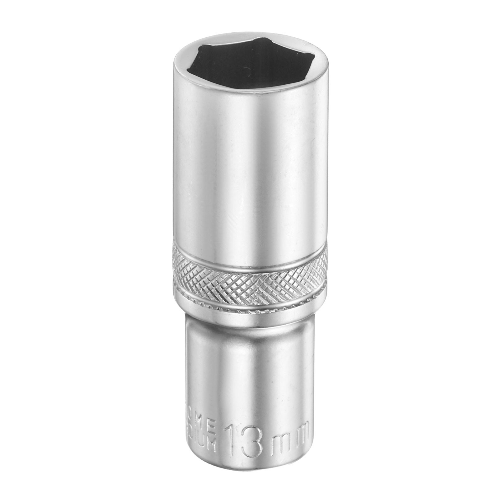 6 Points Deep Socket 1/4" Drive 13mm Nickel Plating Flip Sleeve 2" Long