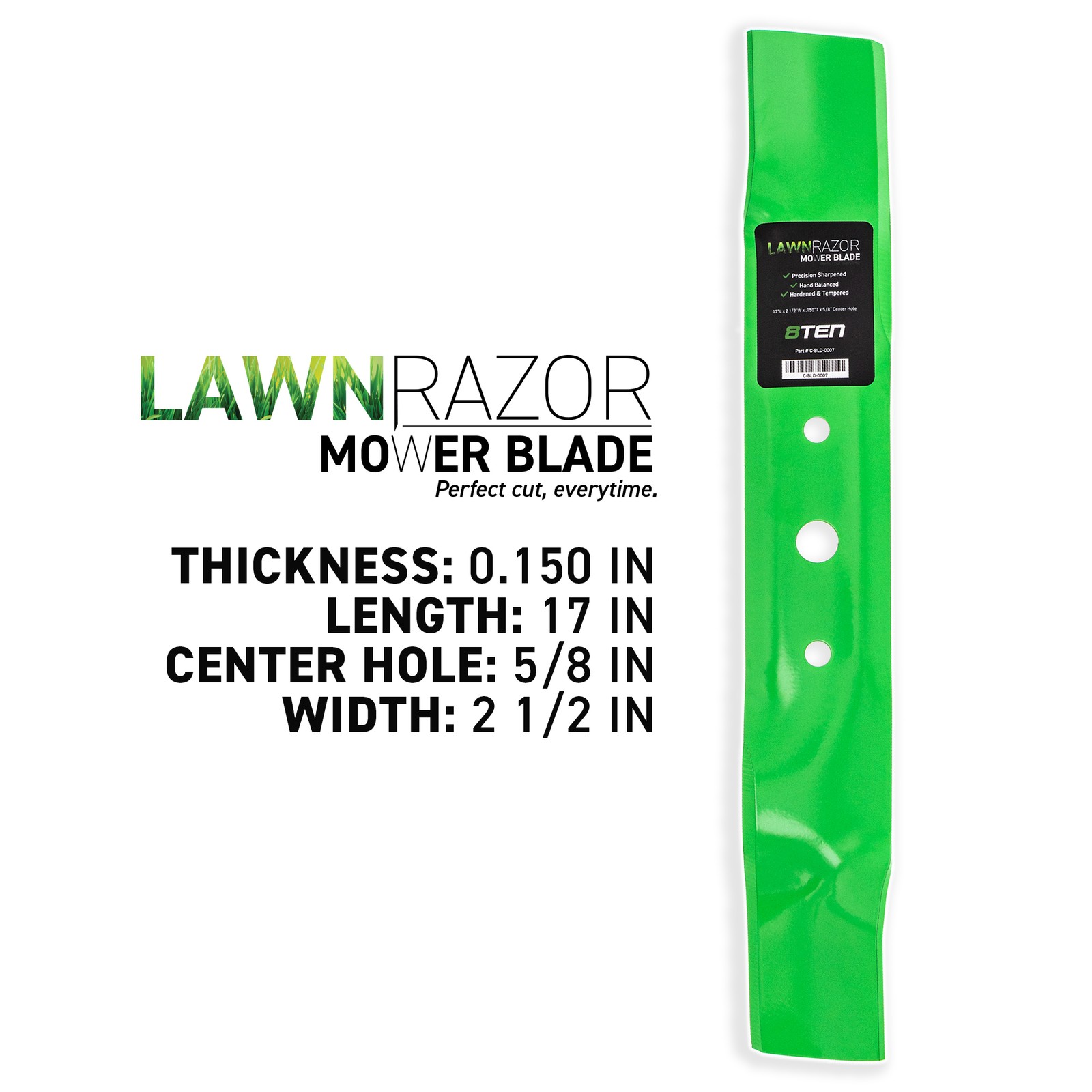 LawnRAZOR Blade Set for John Deere GX20250 L120 L130 GY20568 L2048 Mulching