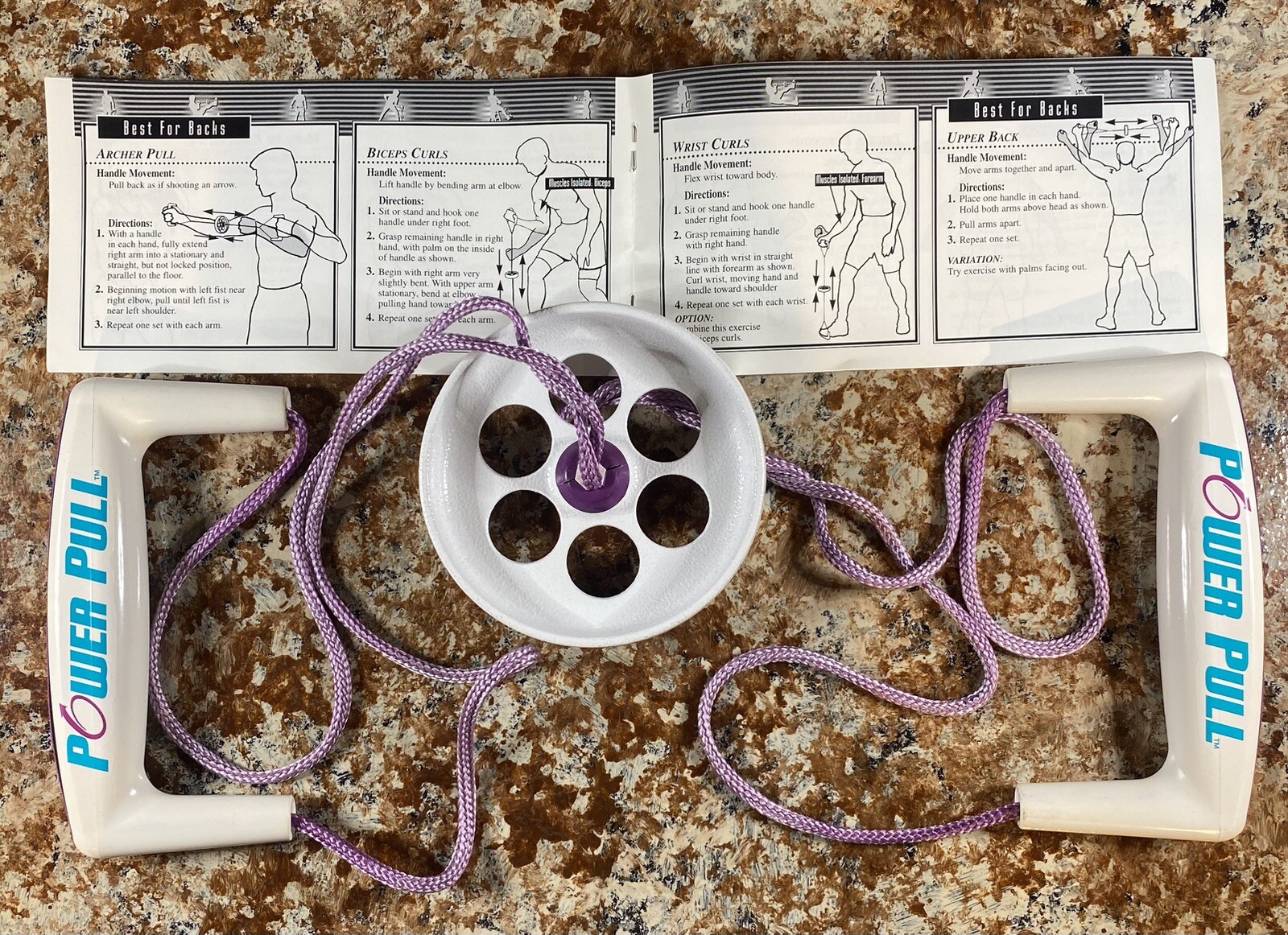 Power Pull Exercise System Fitness Austin Innovations Training Wheel