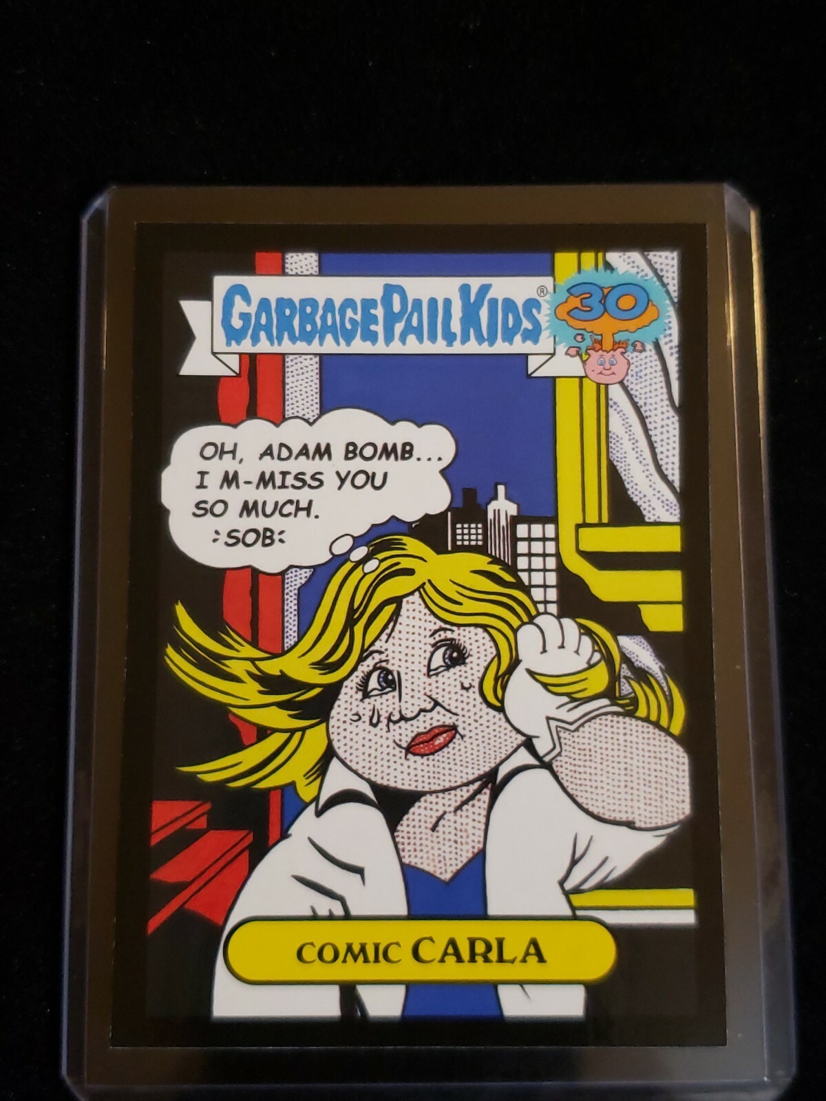 Garbage Pail Kids 2015 30th ANNIVERSARY BLACK BORDER 1b COMIC CARLA GPK