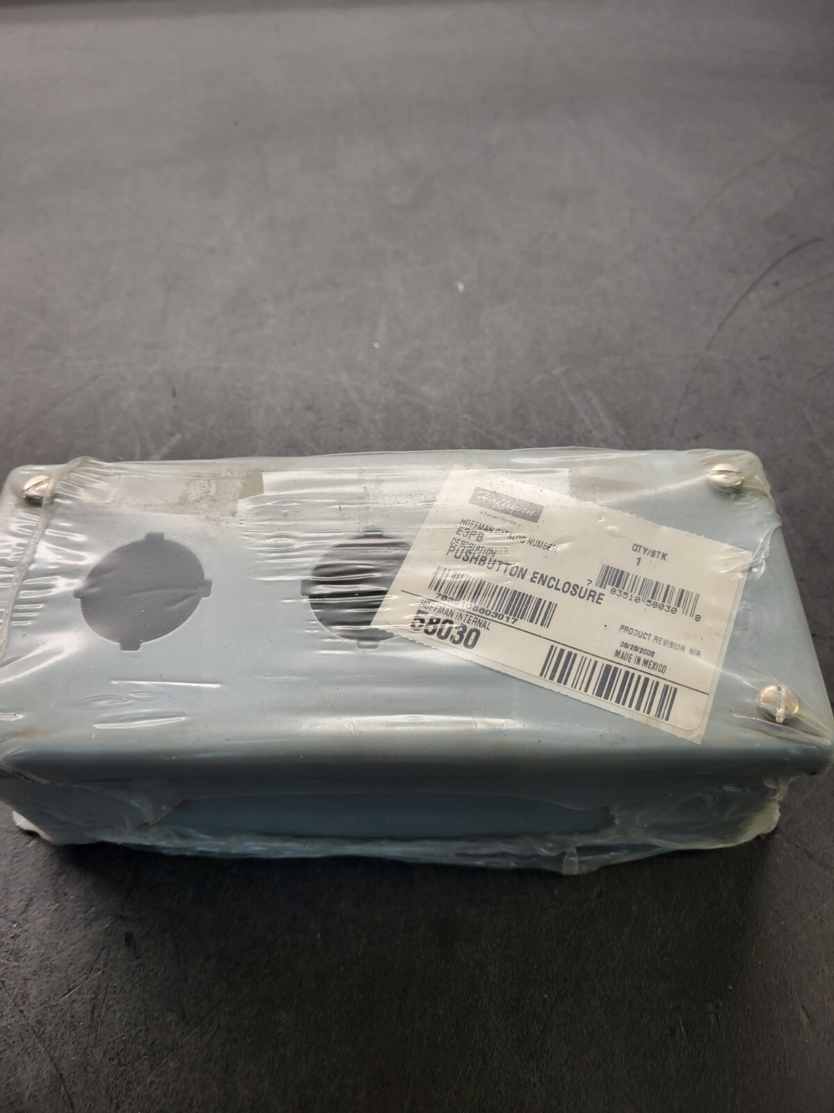 Hoffman E3PB Pushbutton Enclosure.