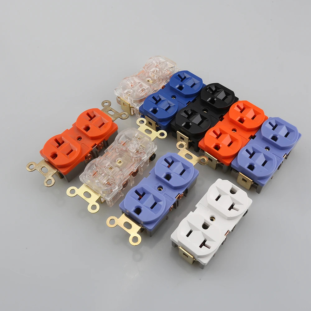 4X US AC Duplex Receptacles Wall Outlet Power Distributor US Duplex Distributor