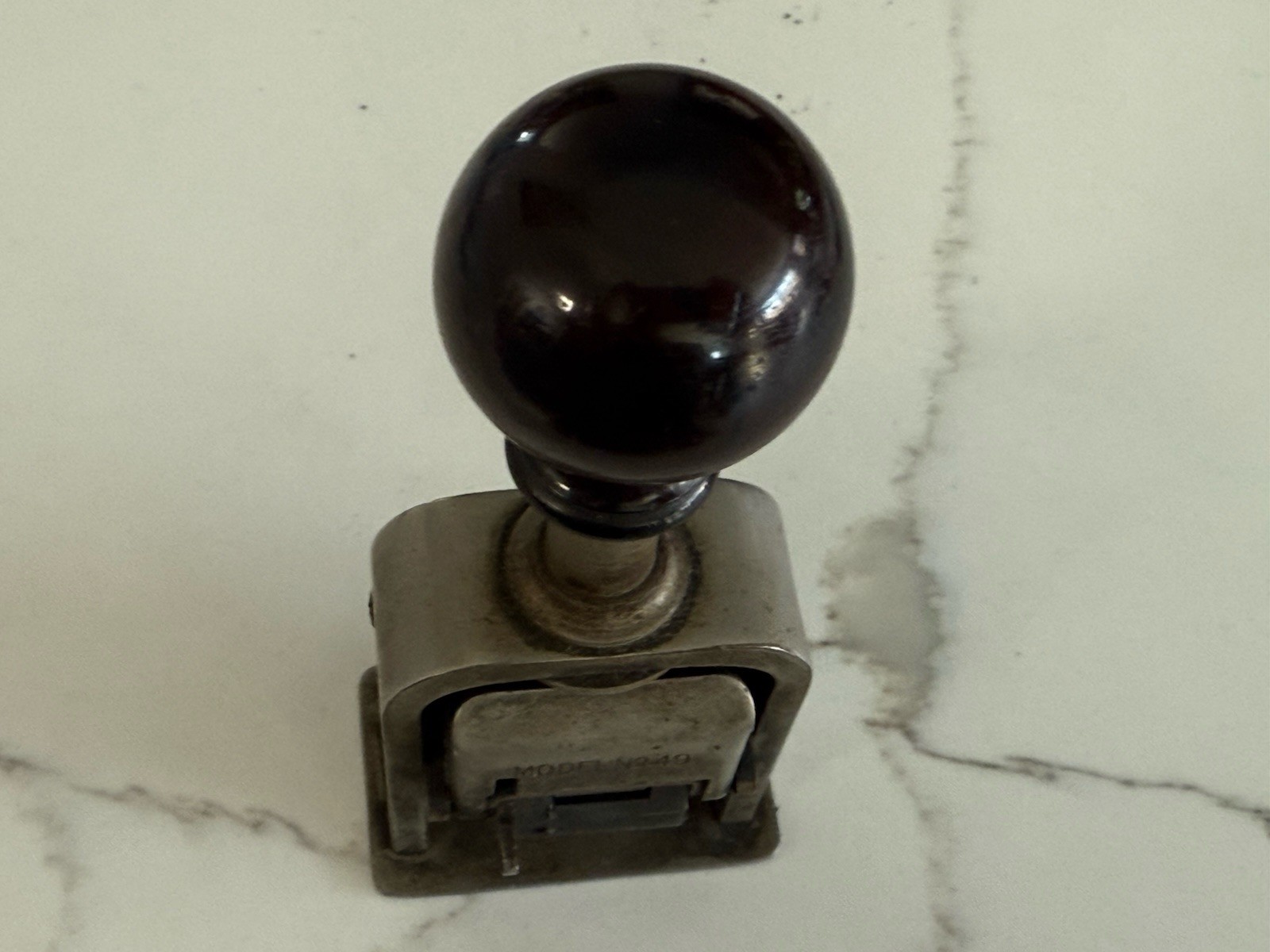 Antique Bates Automatic Numbering Machine 5 Wheels #49 Style E ca. 1905
