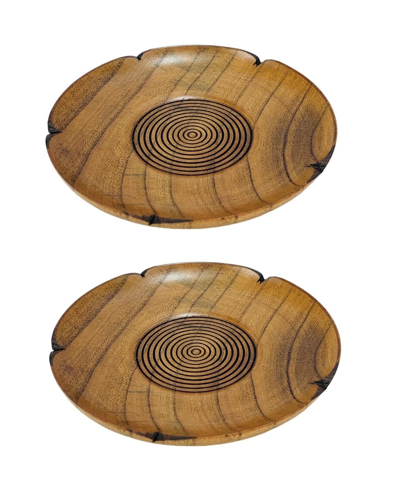 JapanBargain 4103x2, Wooden Tea Cup Saucer Coaster Japanese Zen Style Teacup ...