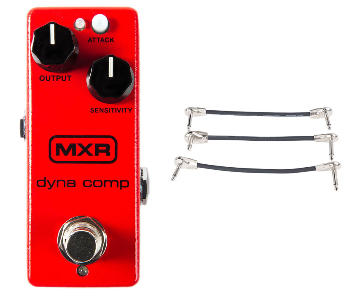 MXR M291 Dyna Comp Mini + Gator Patch Cable 3 Pack