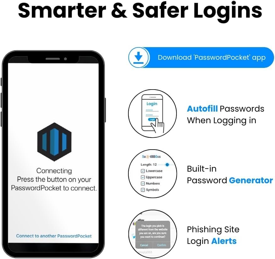 Offline Password Keeper – Secure Bluetooth Drive with 1,000 Credential Storage