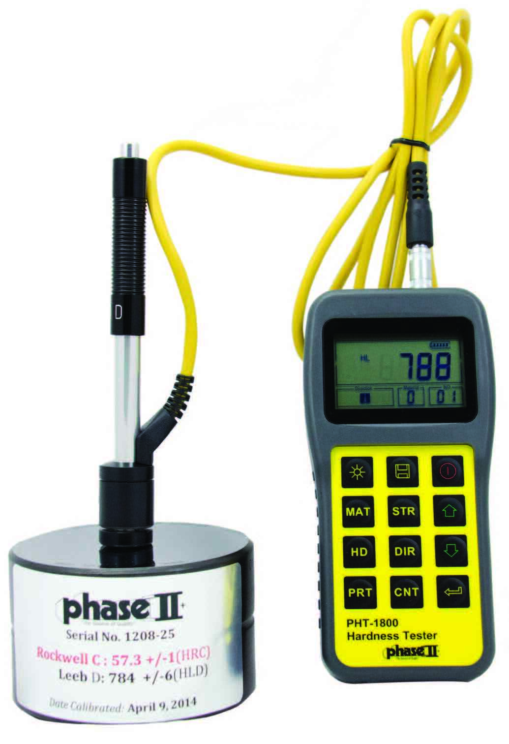 Phase II PHT-1800 Portable Hardness Tester with D Impact Device