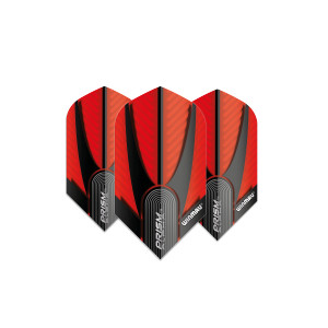 Winmau Prism Alpha Red and Black 163 Slim Dart Flights