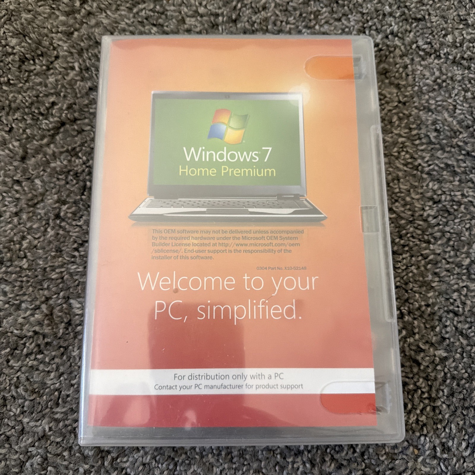 Windows 7 Home Premium 64-bit OEM DISC ONLY