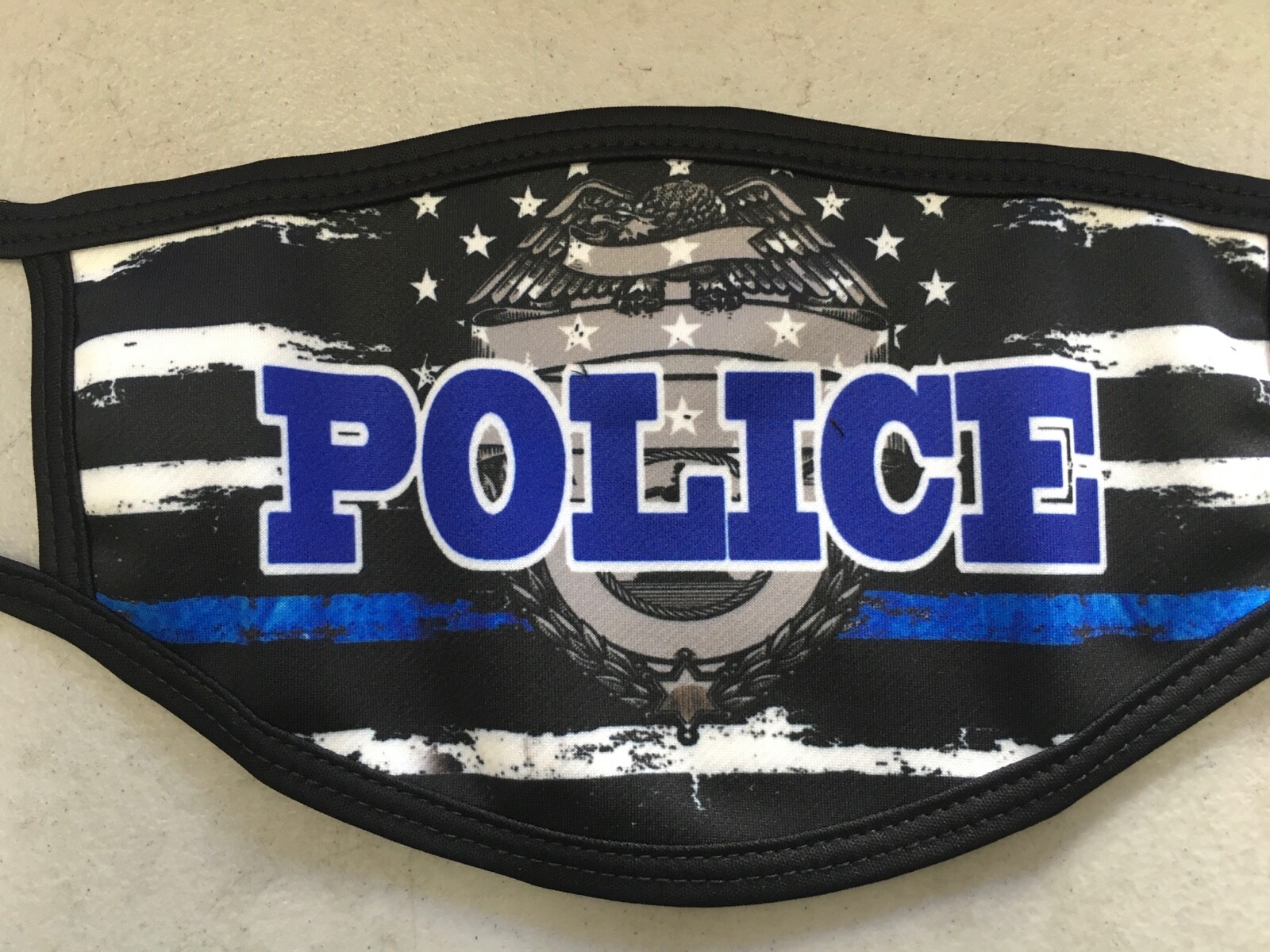Police Printed Face Mask/Cover USA Seller Made in USA Free Shipping & Returns