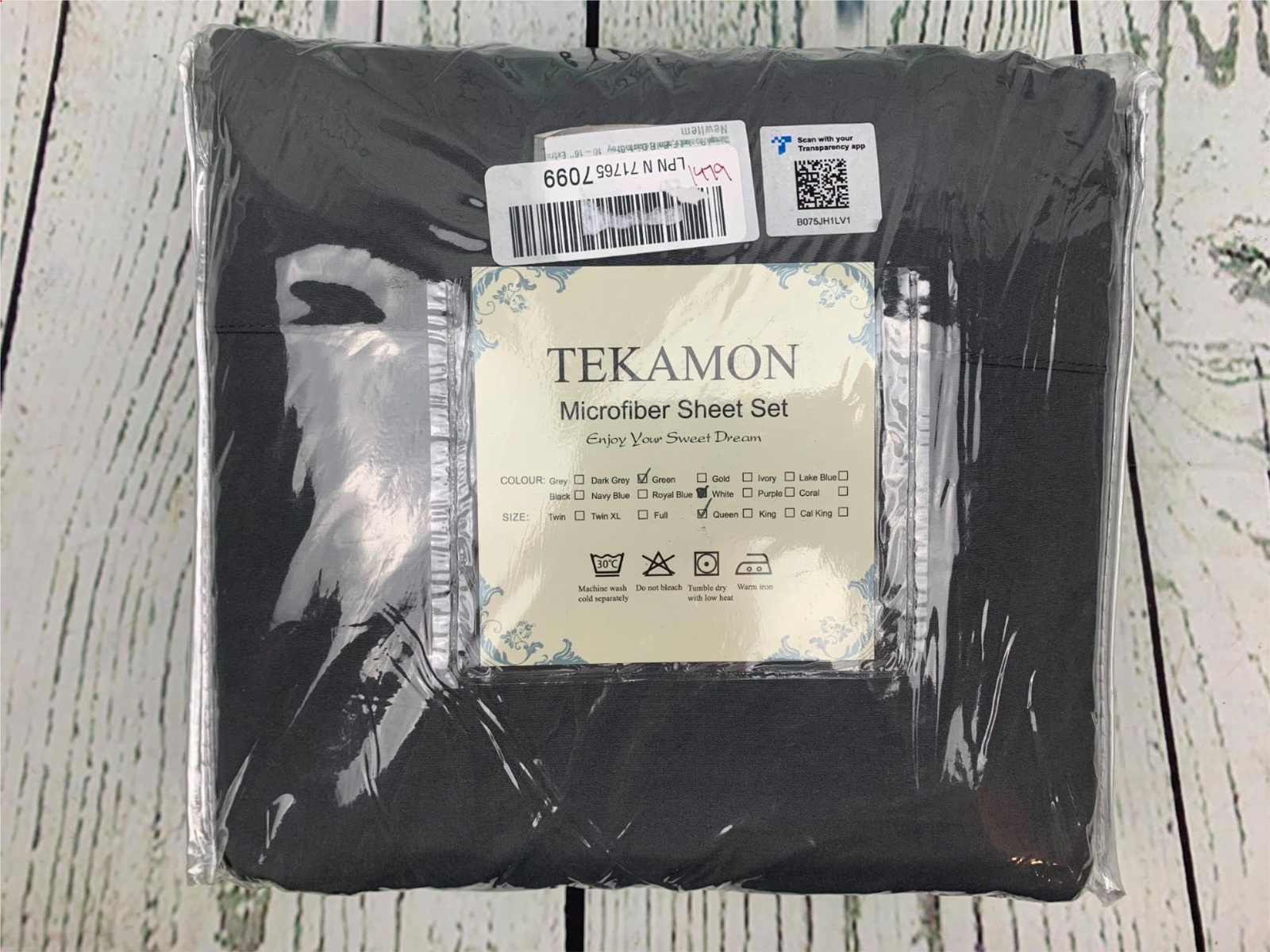 Premium 3 Piece Bed Sheet Set 1800TC Bedding 100 Microfiber Polyester Grey Twin