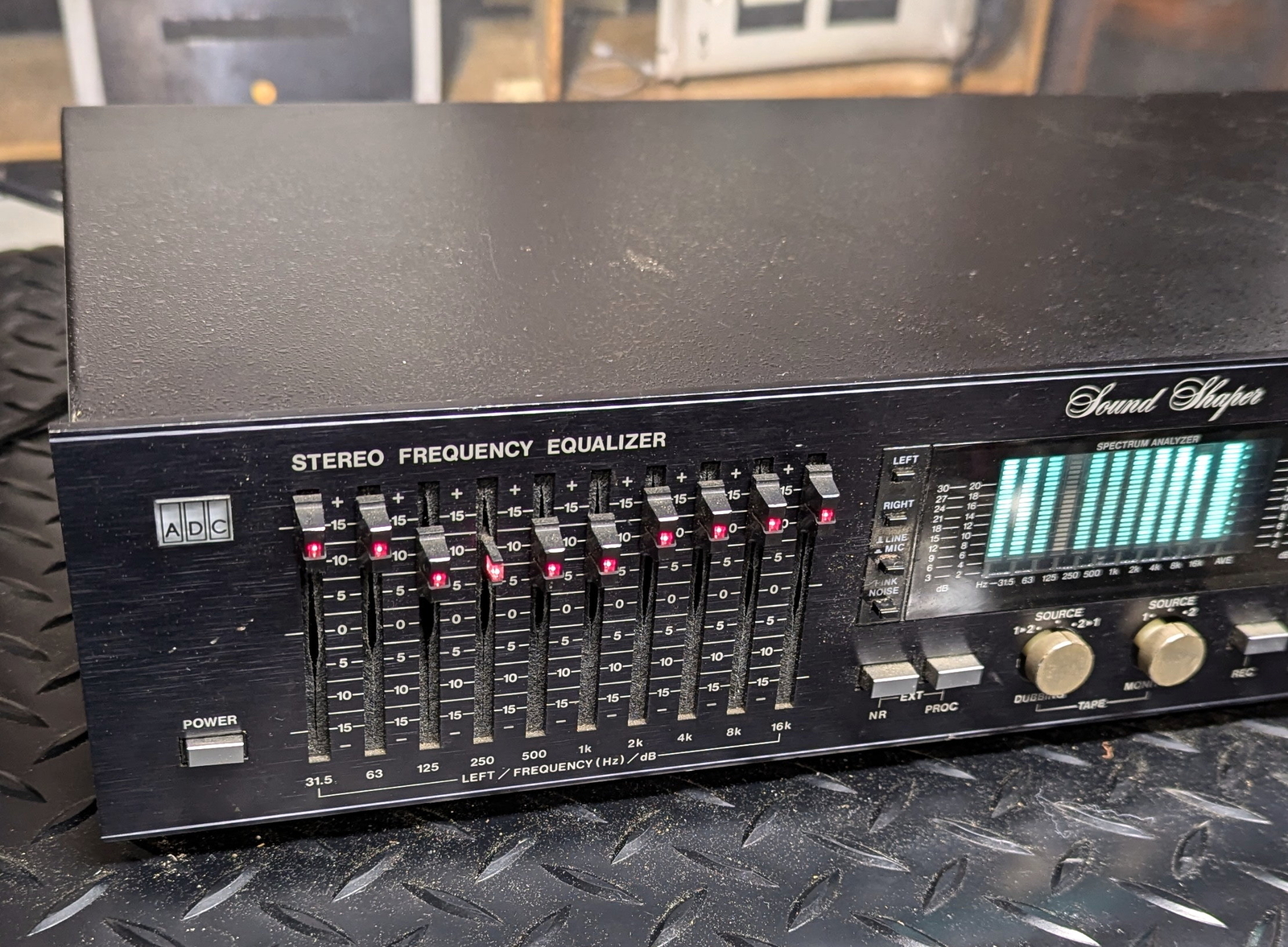 ADC Sound Shaper SS-315 equalizer with spectrum analyzer display
