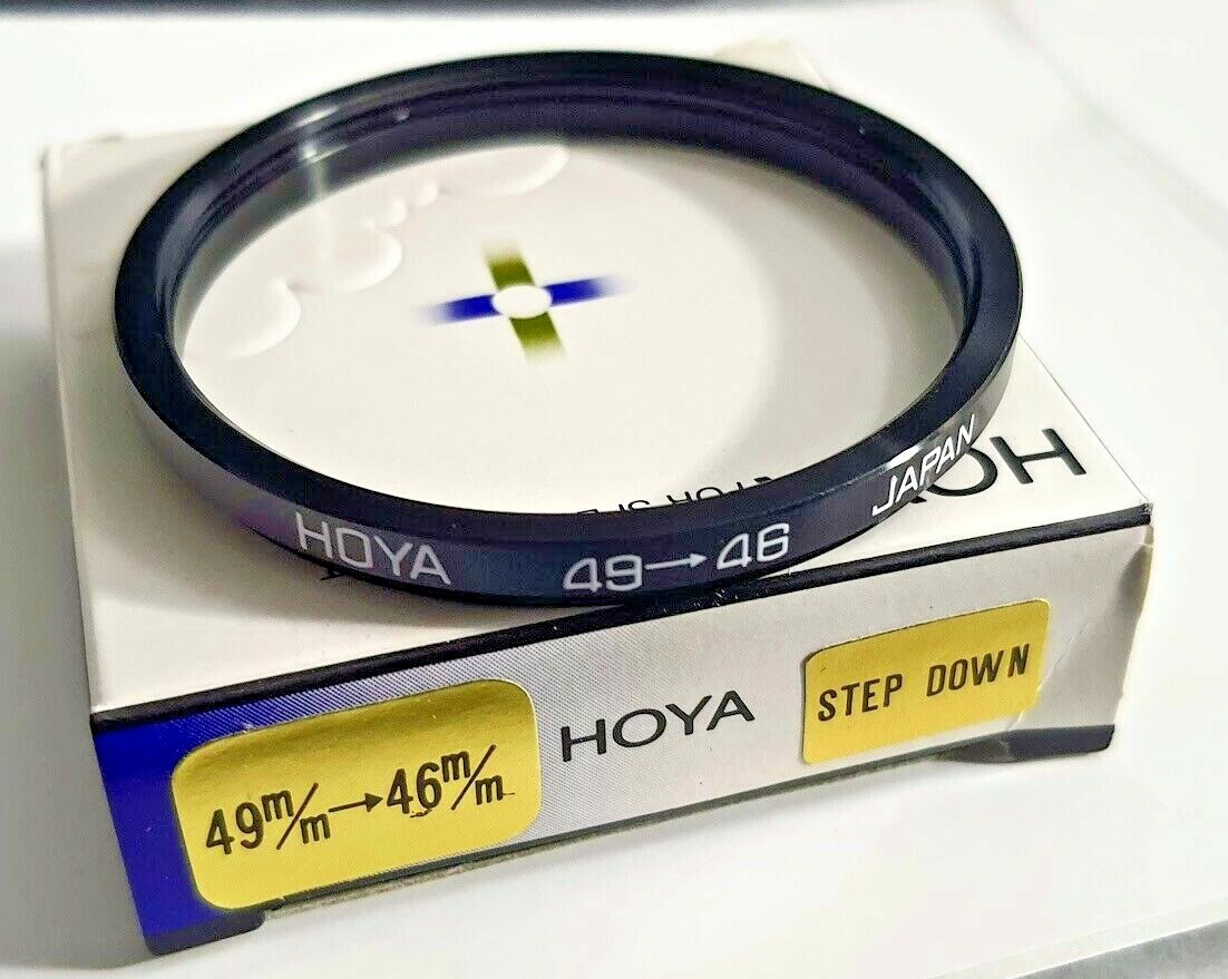 Hoya 49-46mm Step-Down Stepping Lens Filter Adapter Ring 49mm-46mm 49mm-46 49-46