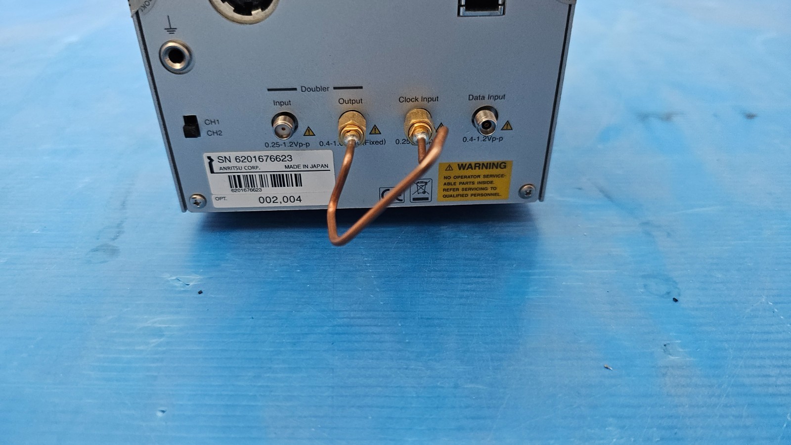 Anritsu MP1825B option 002 & 004, 4Tap Emphasis