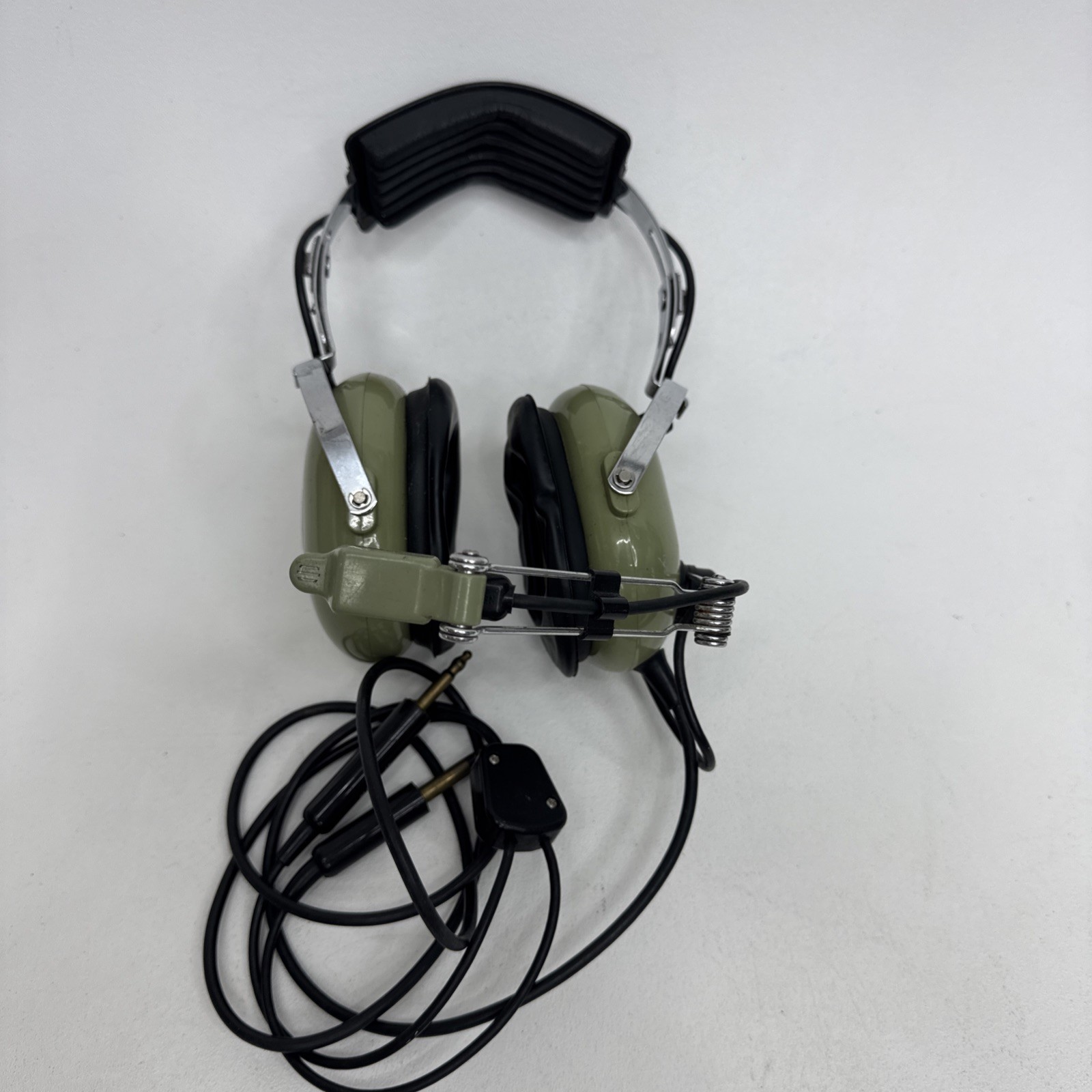 David Clark H10-40 PILOT Aviation Headset Headphones Dual Plug W M1 DC Mic