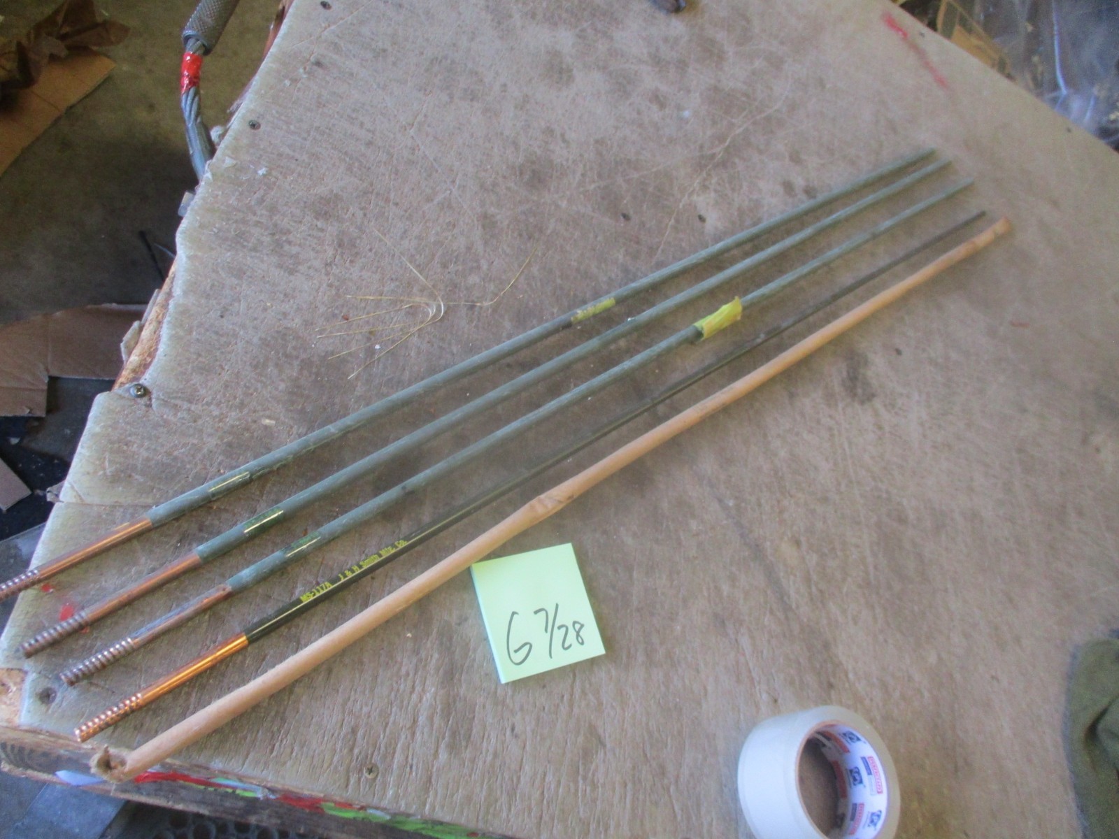 5 NOS Antenna Sections 3xMS-116A, 1xMS-117A, 1xMS-118A, for PRC Radios, GRC etc