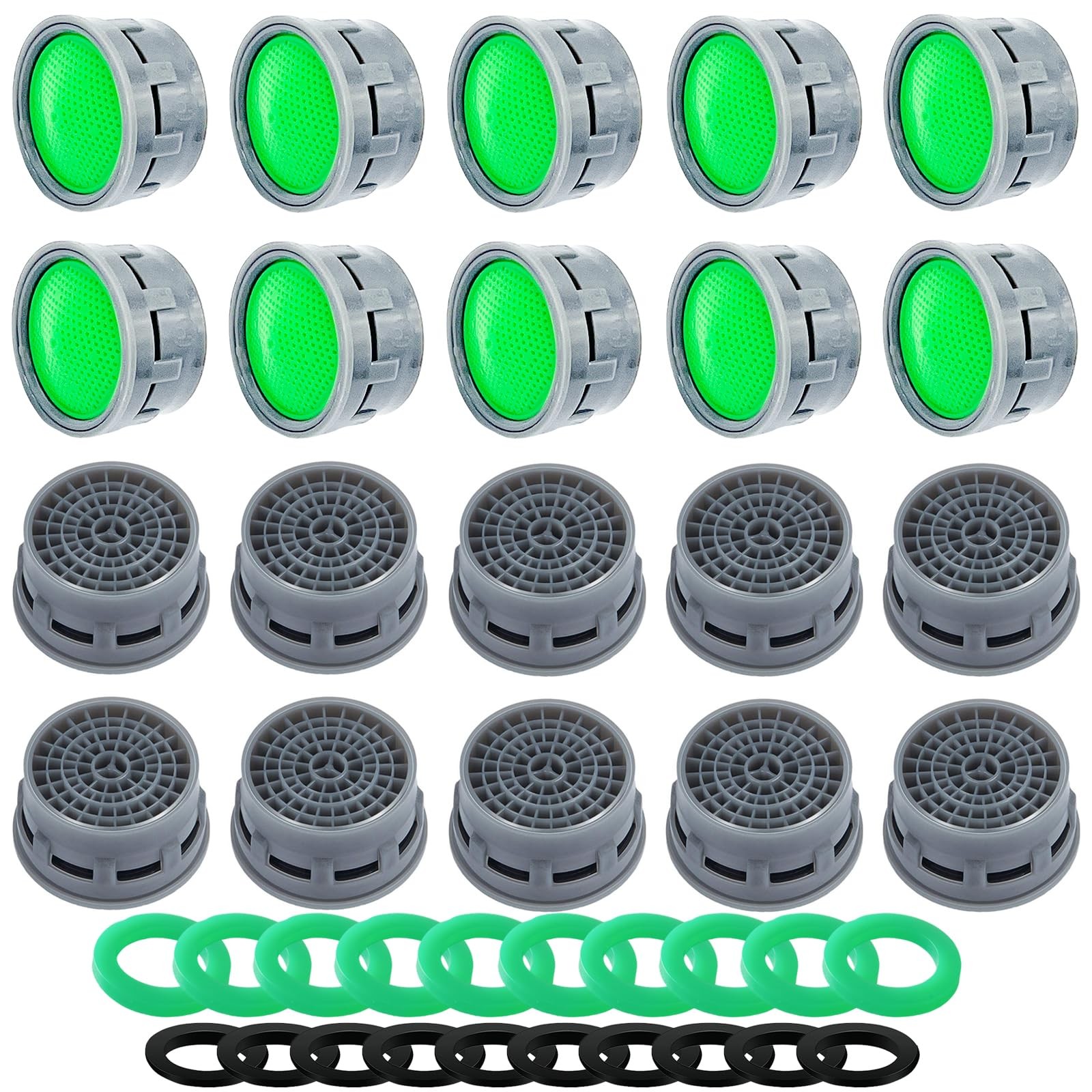 20 Pack Faucet Aerator Replacement 1.5 GPM Flow Restrictor Insert for Kitchen &