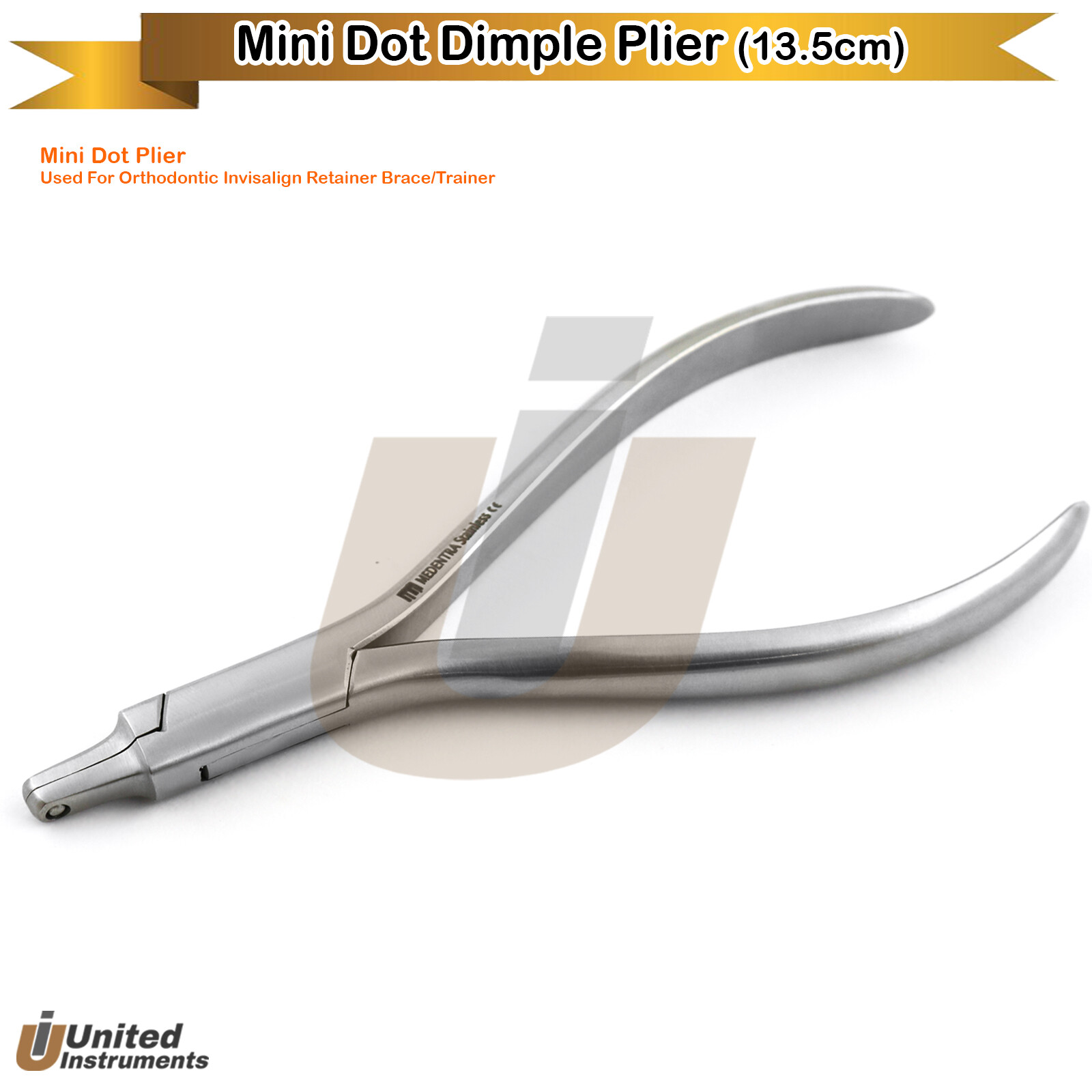 Dental Hole Punch Mini Dot Dimple Plier Clear Aligner Invisible Retainer Braces